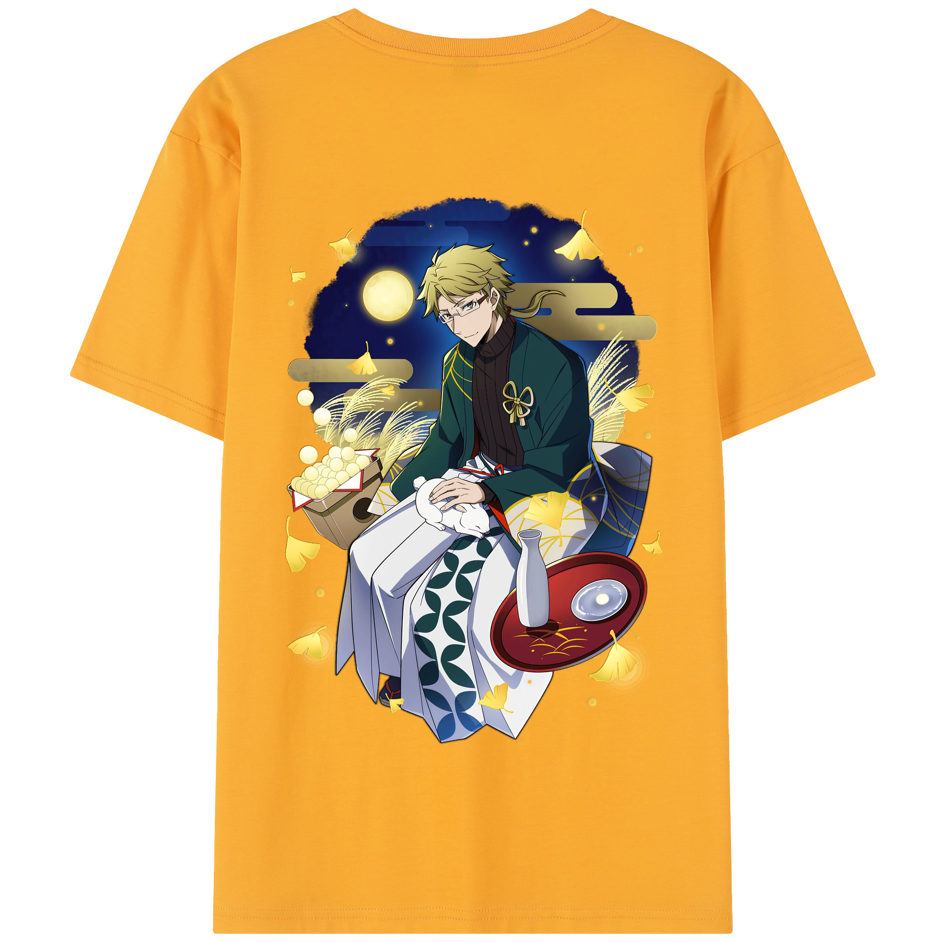 （画像用） 文豪ストレイドッグス Bungo Stray Dogs 綿100％半袖Tシャツ（背面プリント）