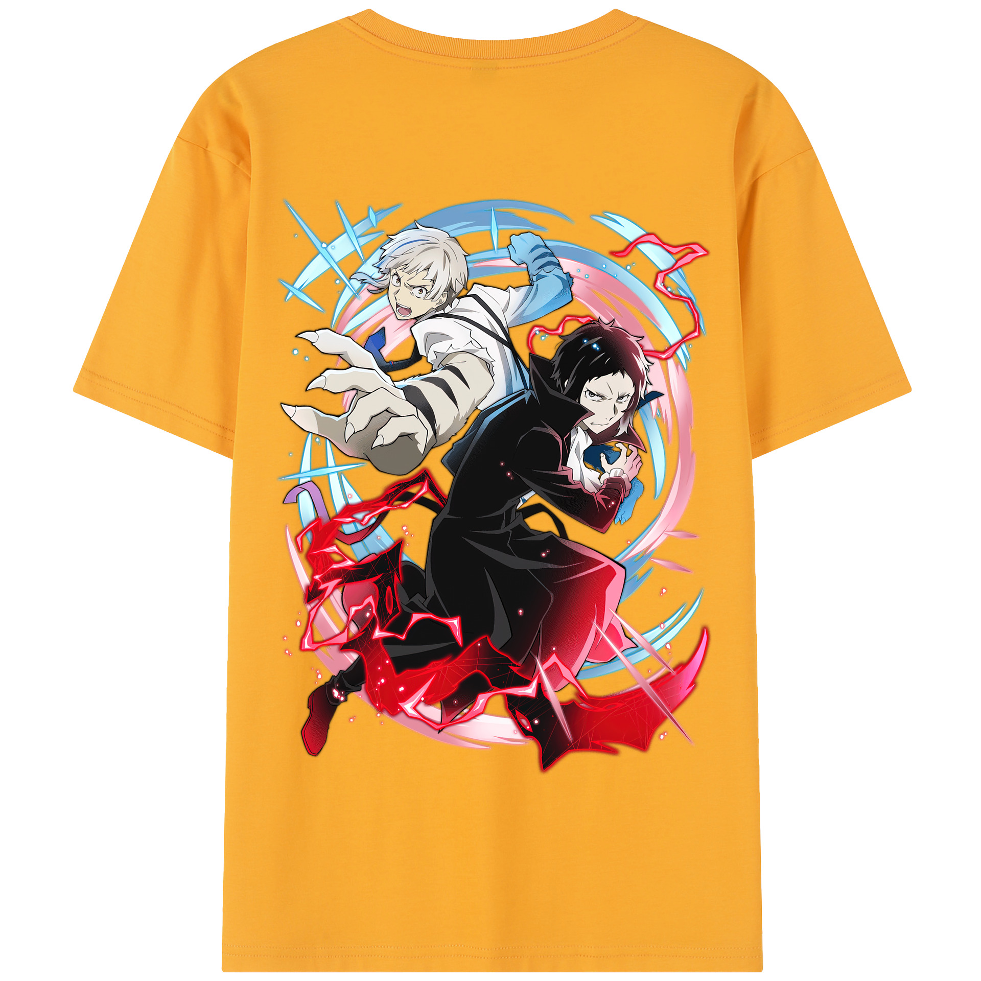 （画像用） 文豪ストレイドッグス Bungo Stray Dogs 綿100％半袖Tシャツ（背面プリント）