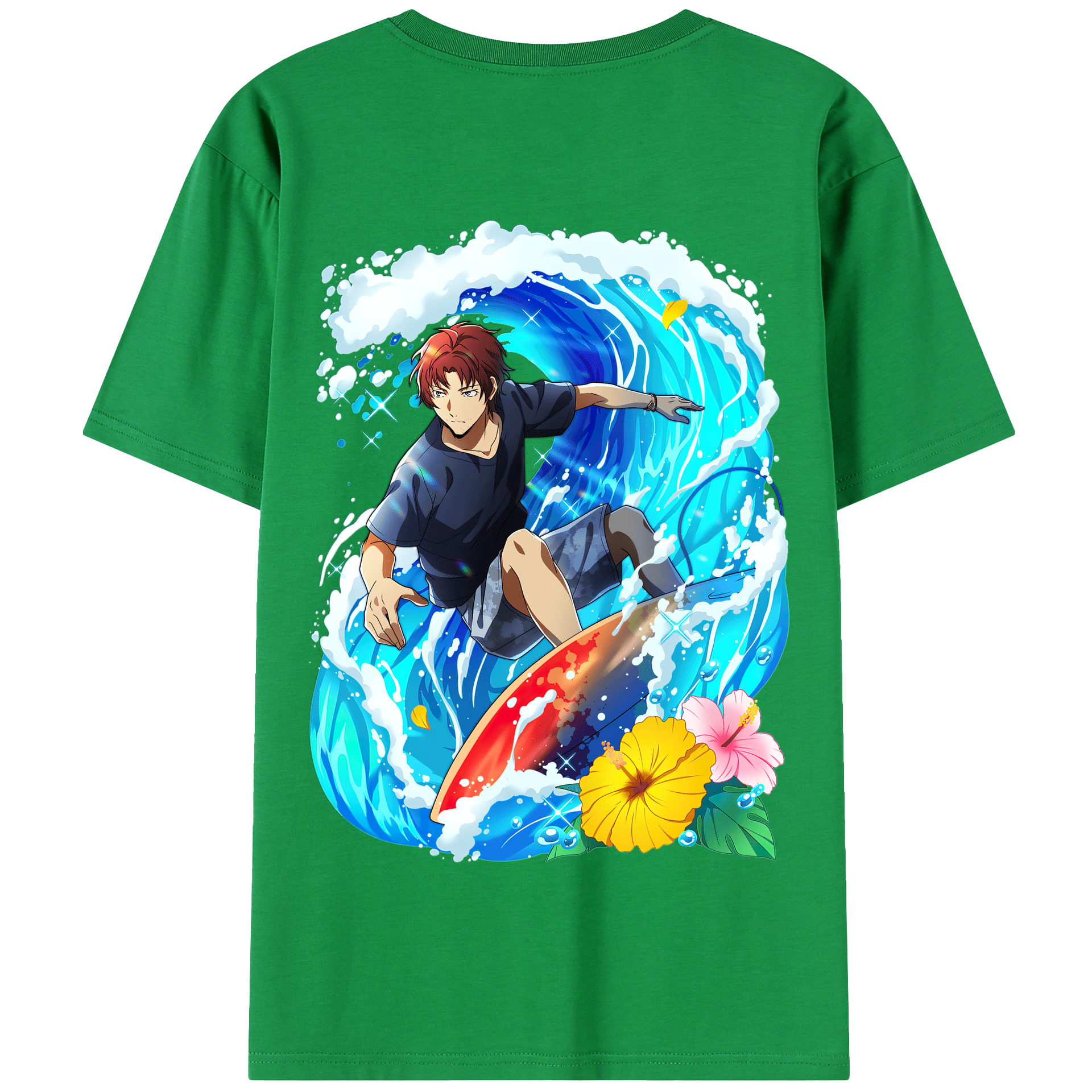 （画像用） 文豪ストレイドッグス Bungo Stray Dogs 綿100％半袖Tシャツ（背面プリント）
