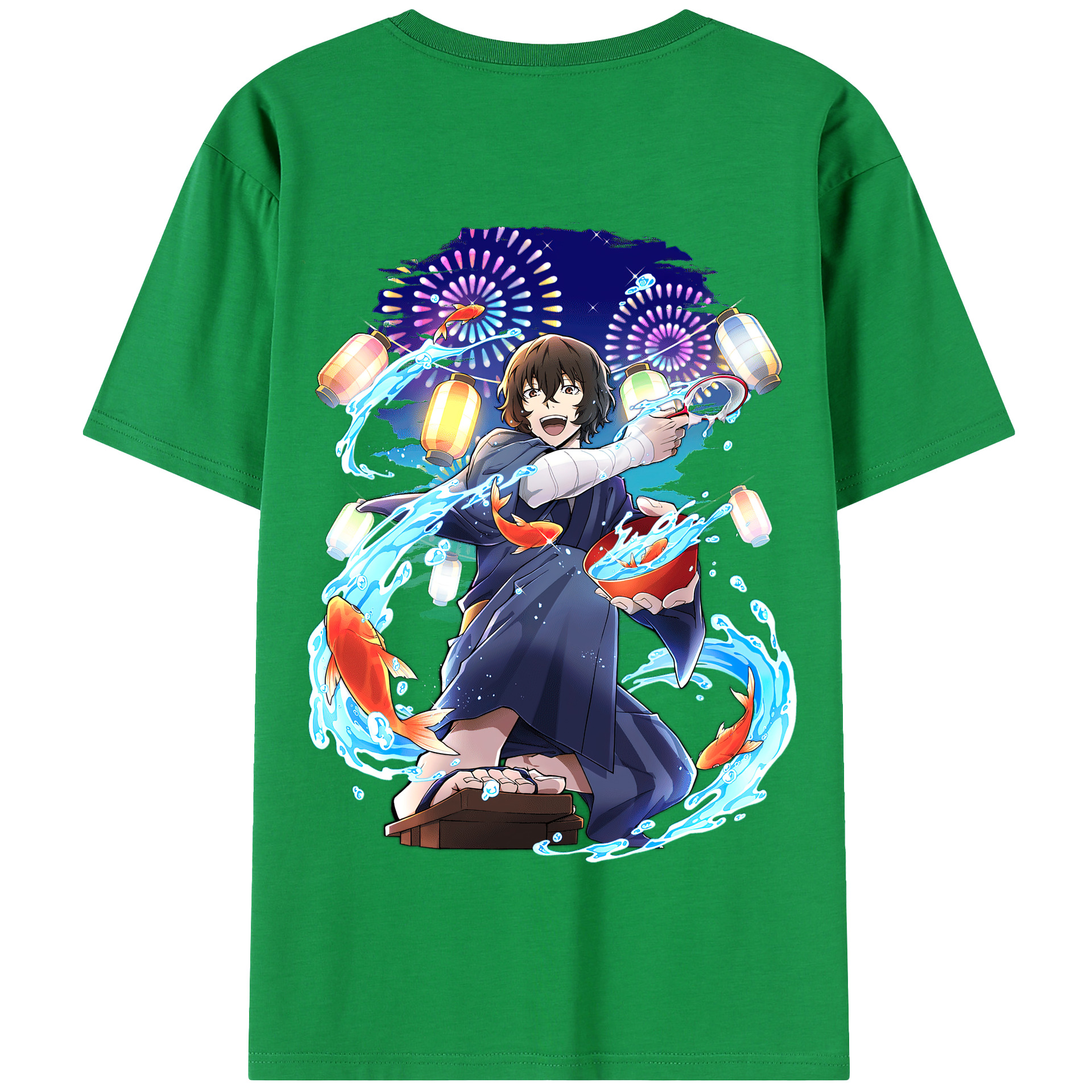 （画像用） 文豪ストレイドッグス Bungo Stray Dogs 綿100％半袖Tシャツ（背面プリント）