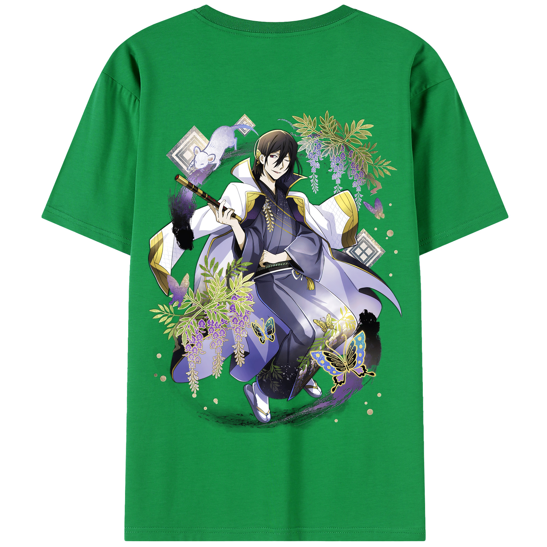 （画像用） 文豪ストレイドッグス Bungo Stray Dogs 綿100％半袖Tシャツ（背面プリント）