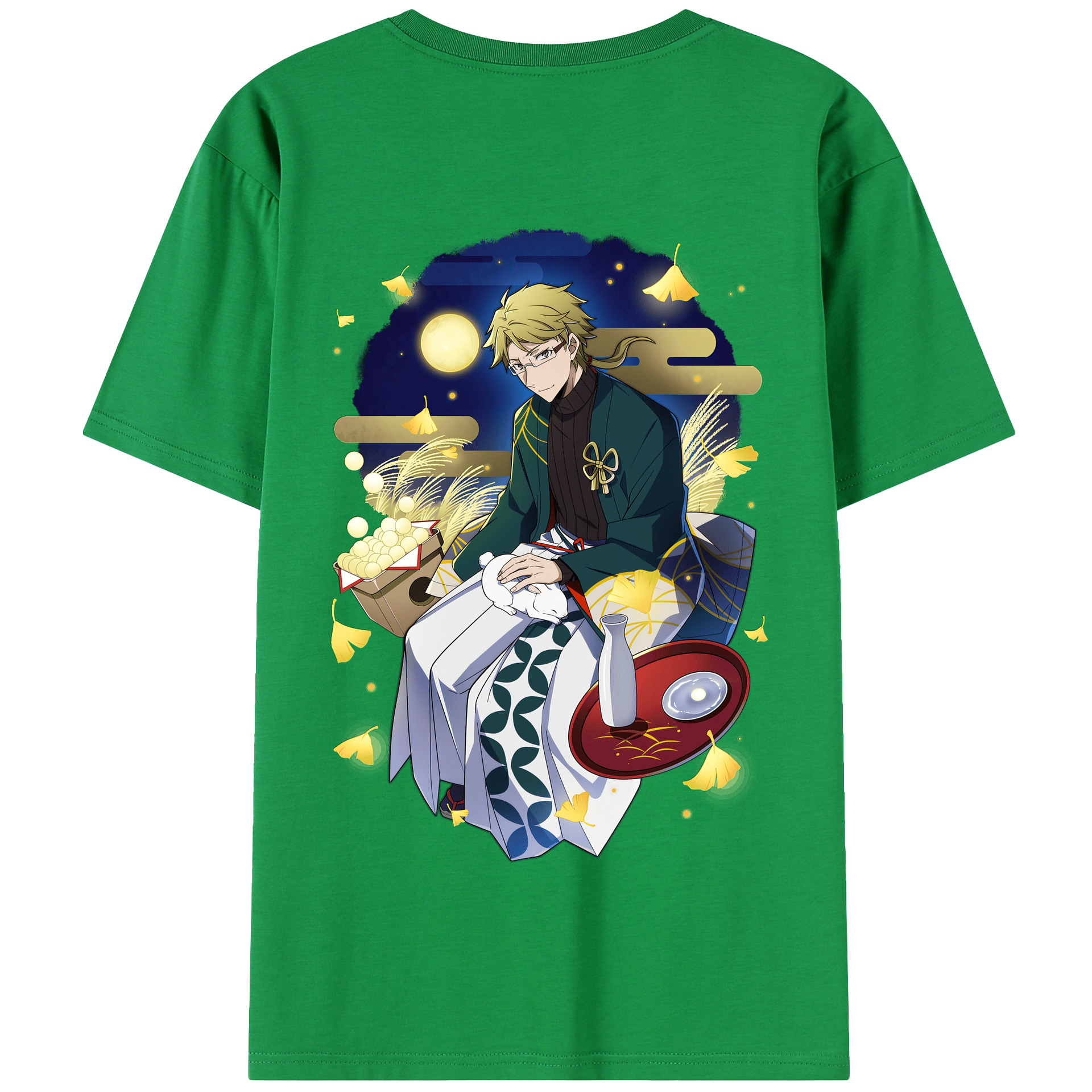 （画像用） 文豪ストレイドッグス Bungo Stray Dogs 綿100％半袖Tシャツ（背面プリント）