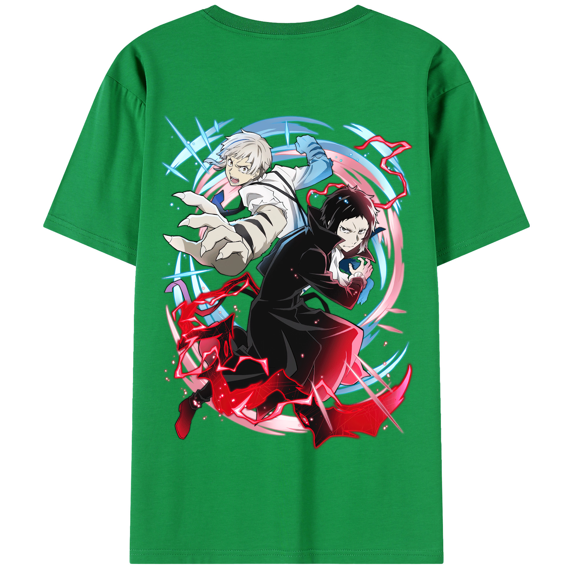 （画像用） 文豪ストレイドッグス Bungo Stray Dogs 綿100％半袖Tシャツ（背面プリント）