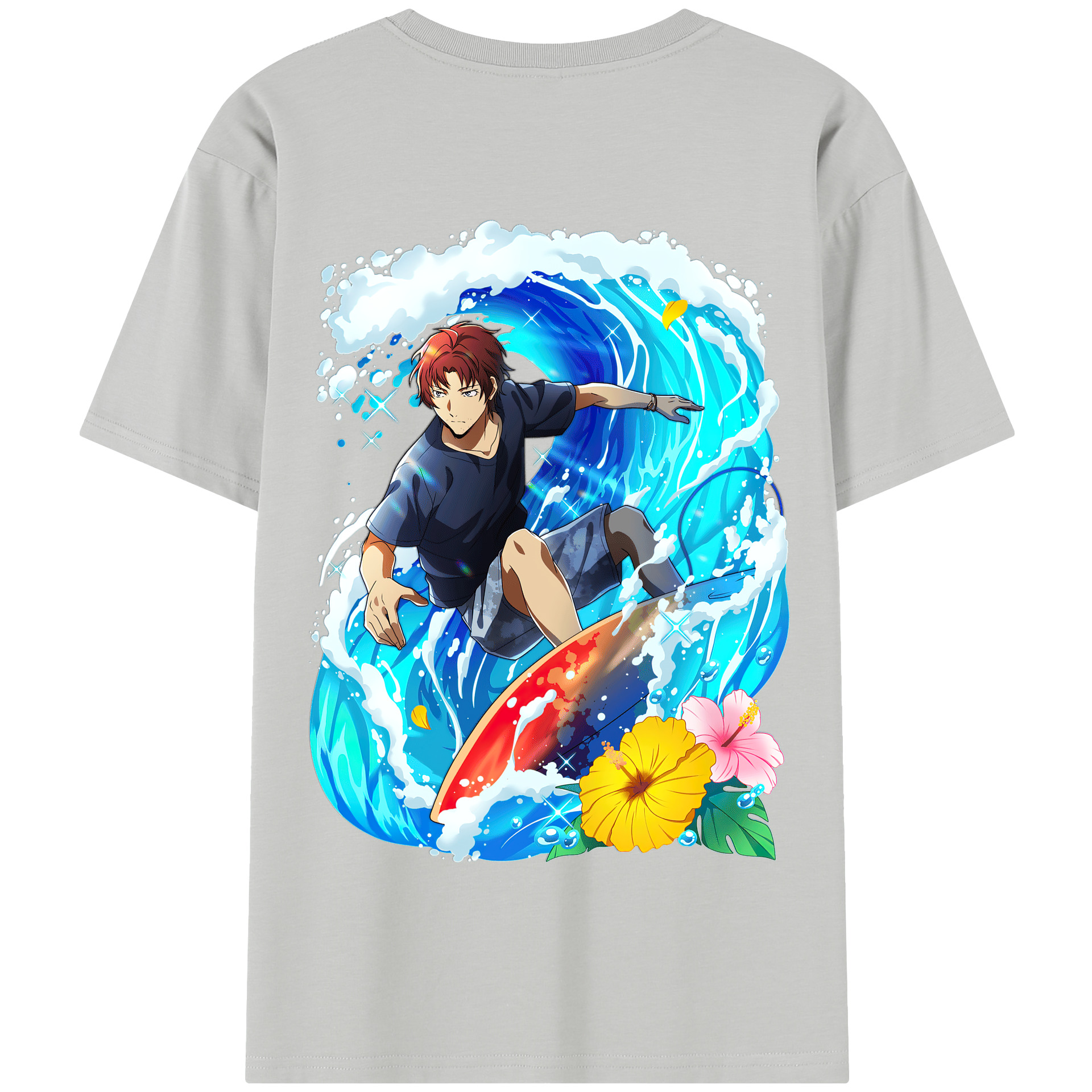 （画像用） 文豪ストレイドッグス Bungo Stray Dogs 綿100％半袖Tシャツ（背面プリント）