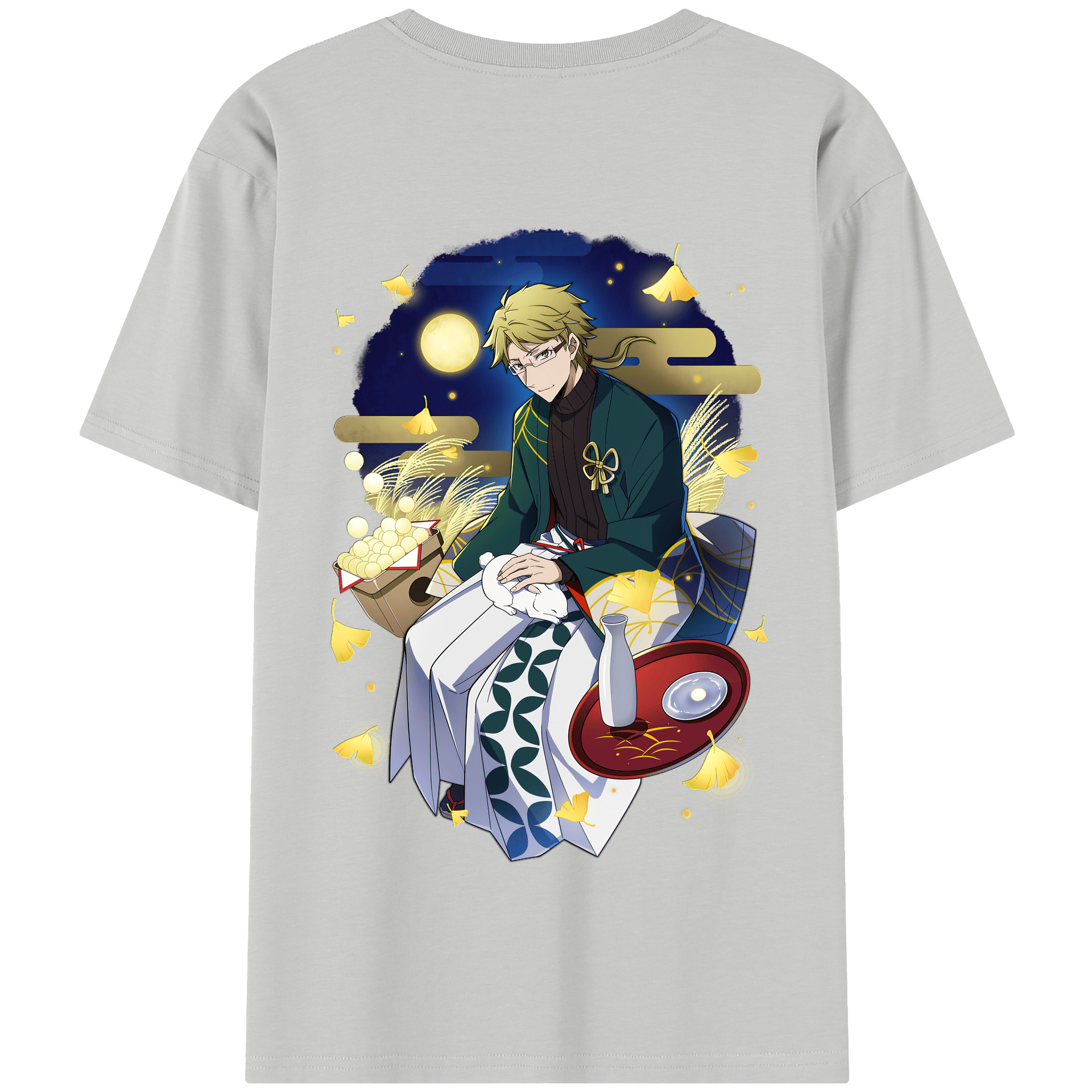 （画像用） 文豪ストレイドッグス Bungo Stray Dogs 綿100％半袖Tシャツ（背面プリント）