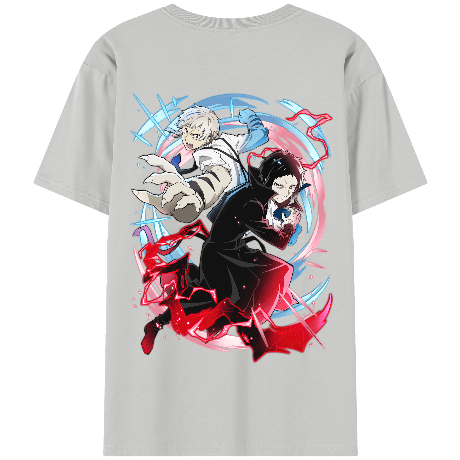 （画像用） 文豪ストレイドッグス Bungo Stray Dogs 綿100％半袖Tシャツ（背面プリント）