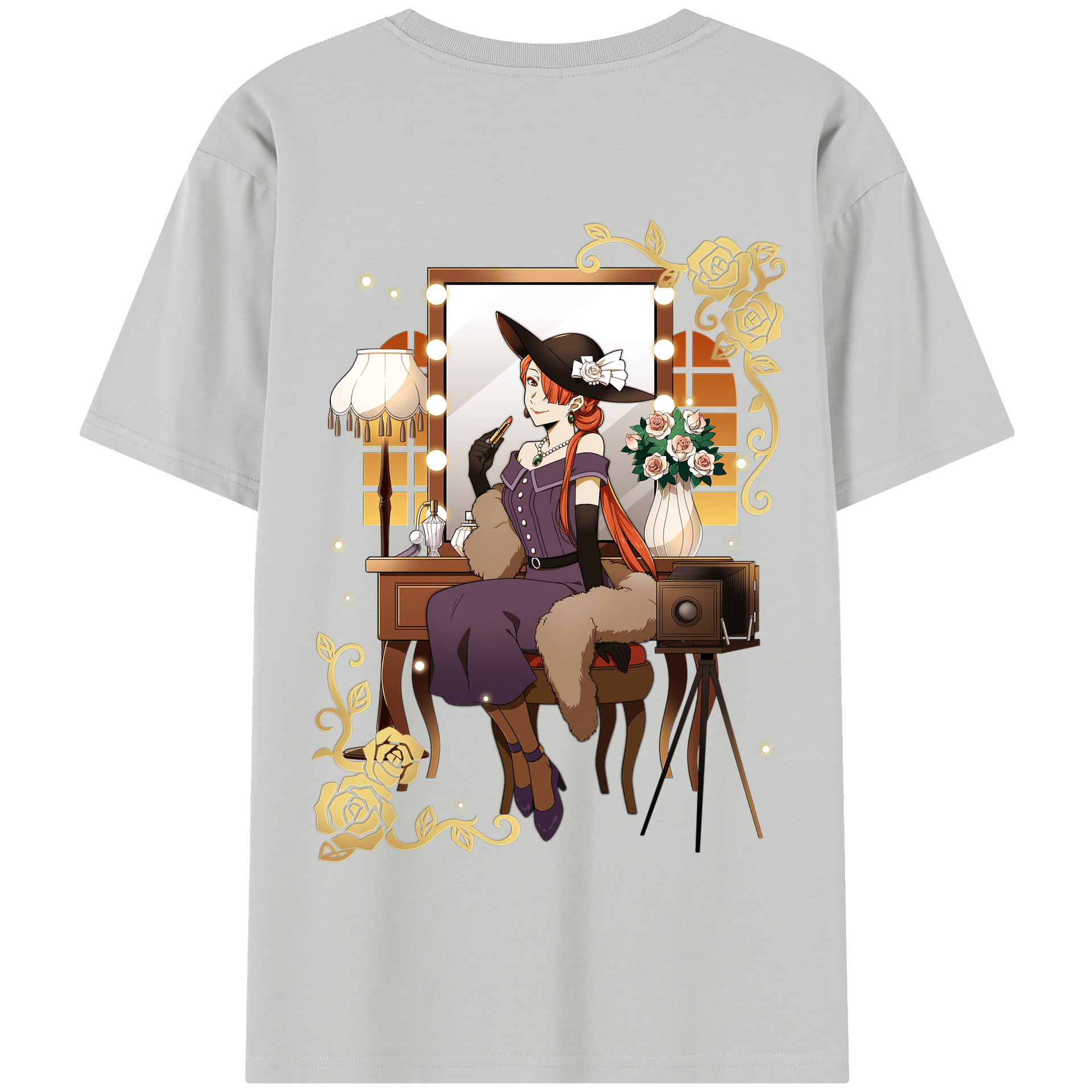 （画像用） 文豪ストレイドッグス Bungo Stray Dogs 綿100％半袖Tシャツ（背面プリント）