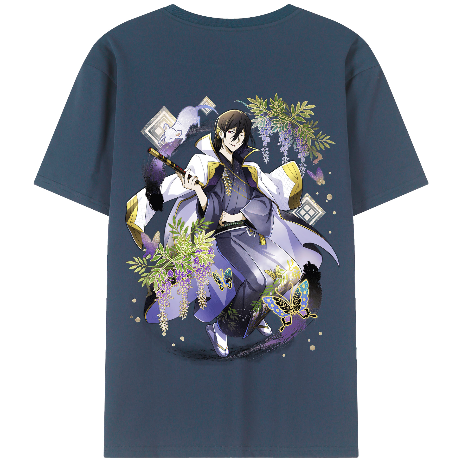 （画像用） 文豪ストレイドッグス Bungo Stray Dogs 綿100％半袖Tシャツ（背面プリント）