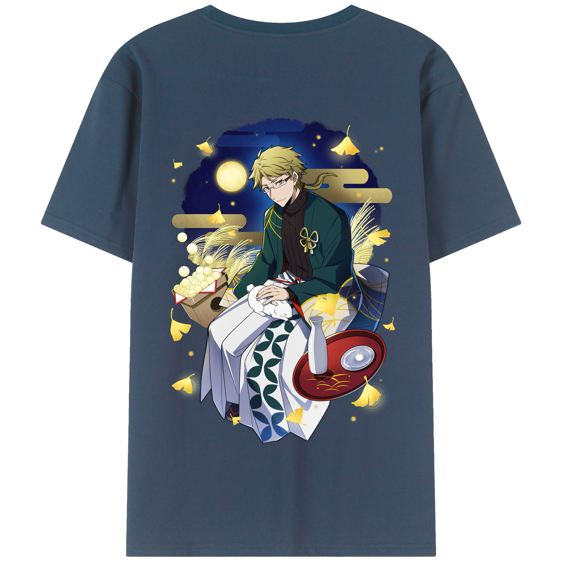 （画像用） 文豪ストレイドッグス Bungo Stray Dogs 綿100％半袖Tシャツ（背面プリント）