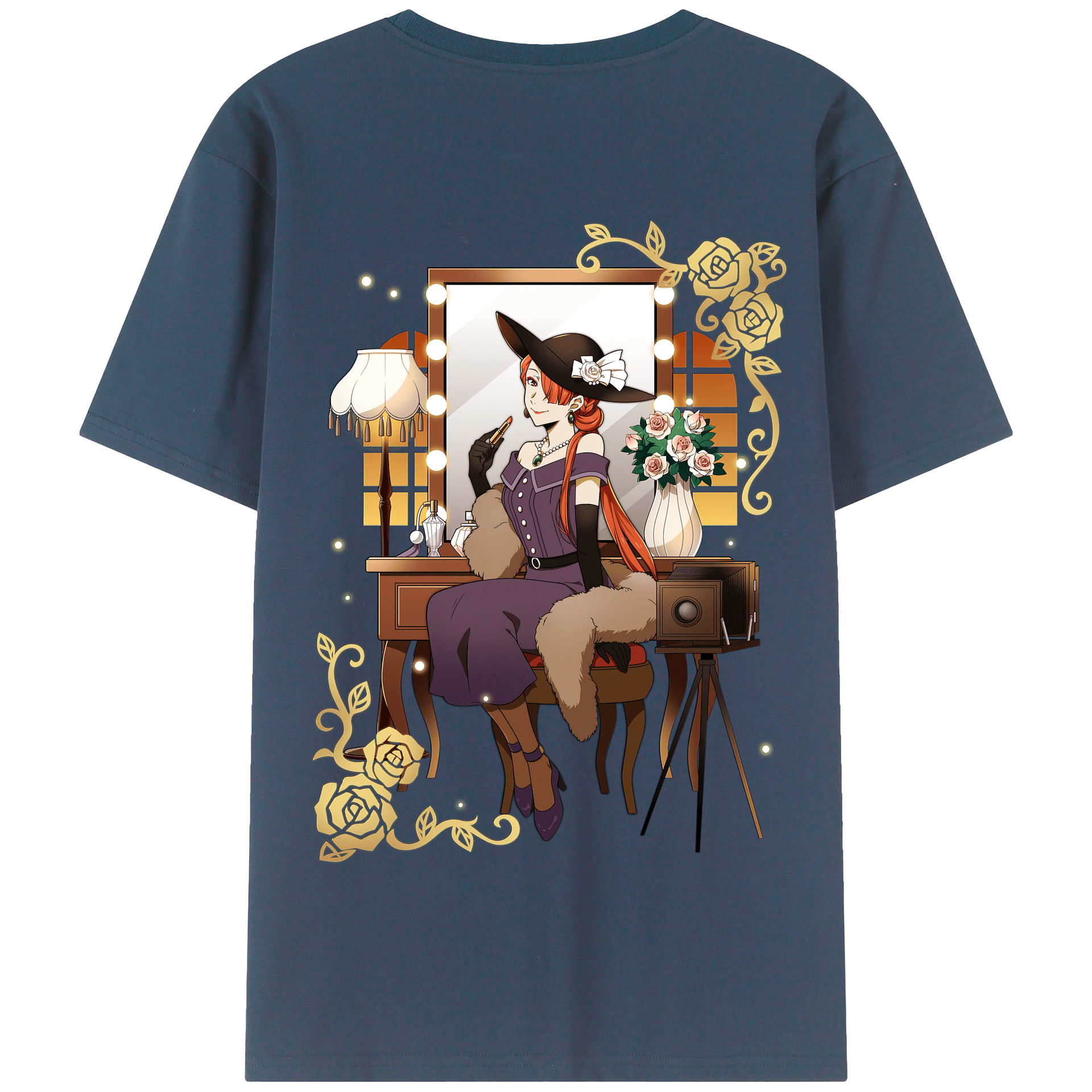 （画像用） 文豪ストレイドッグス Bungo Stray Dogs 綿100％半袖Tシャツ（背面プリント）
