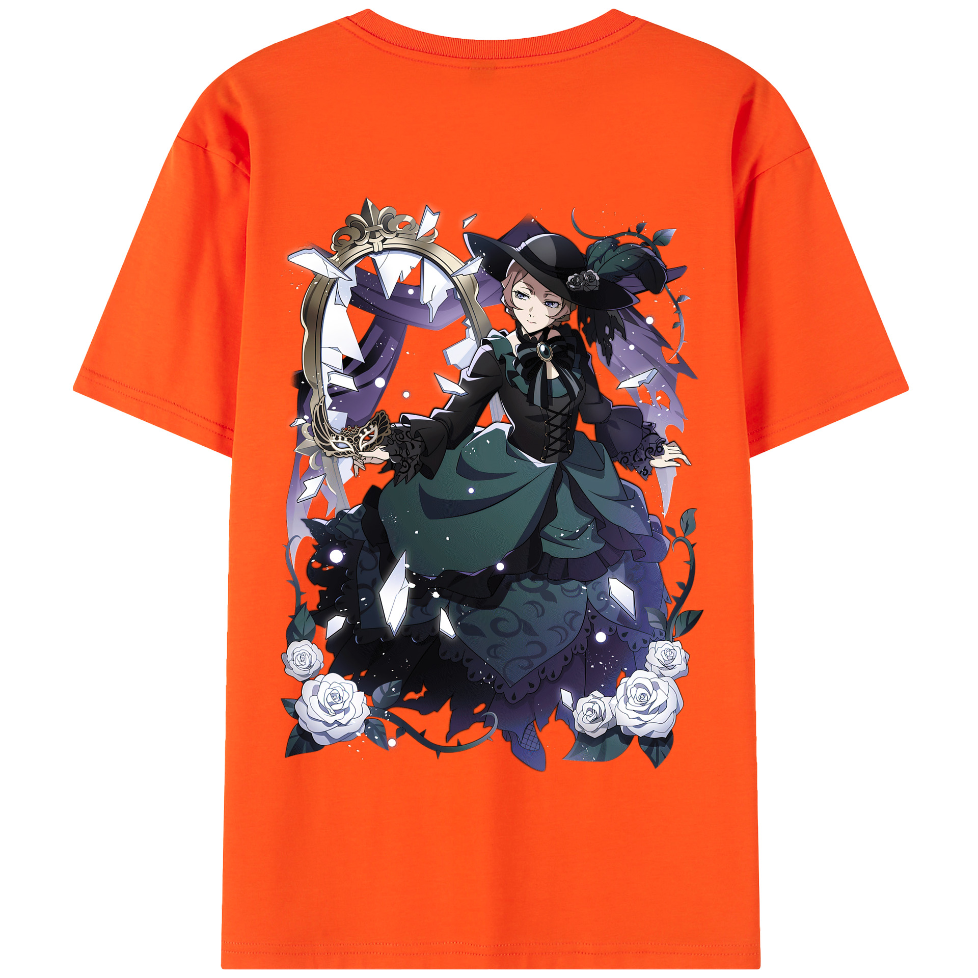 （画像用） 文豪ストレイドッグス Bungo Stray Dogs 綿100％半袖Tシャツ（背面プリント）