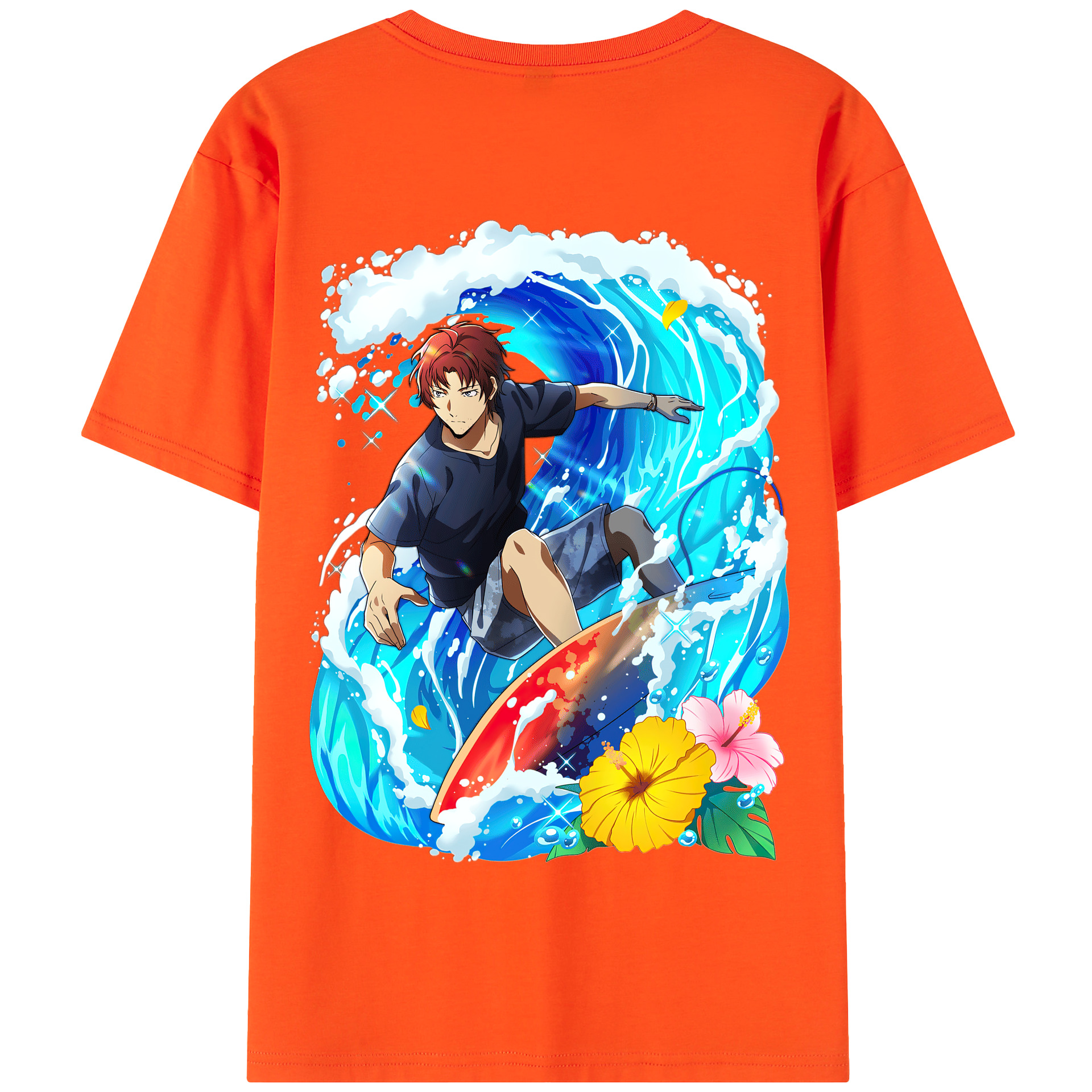 （画像用） 文豪ストレイドッグス Bungo Stray Dogs 綿100％半袖Tシャツ（背面プリント）