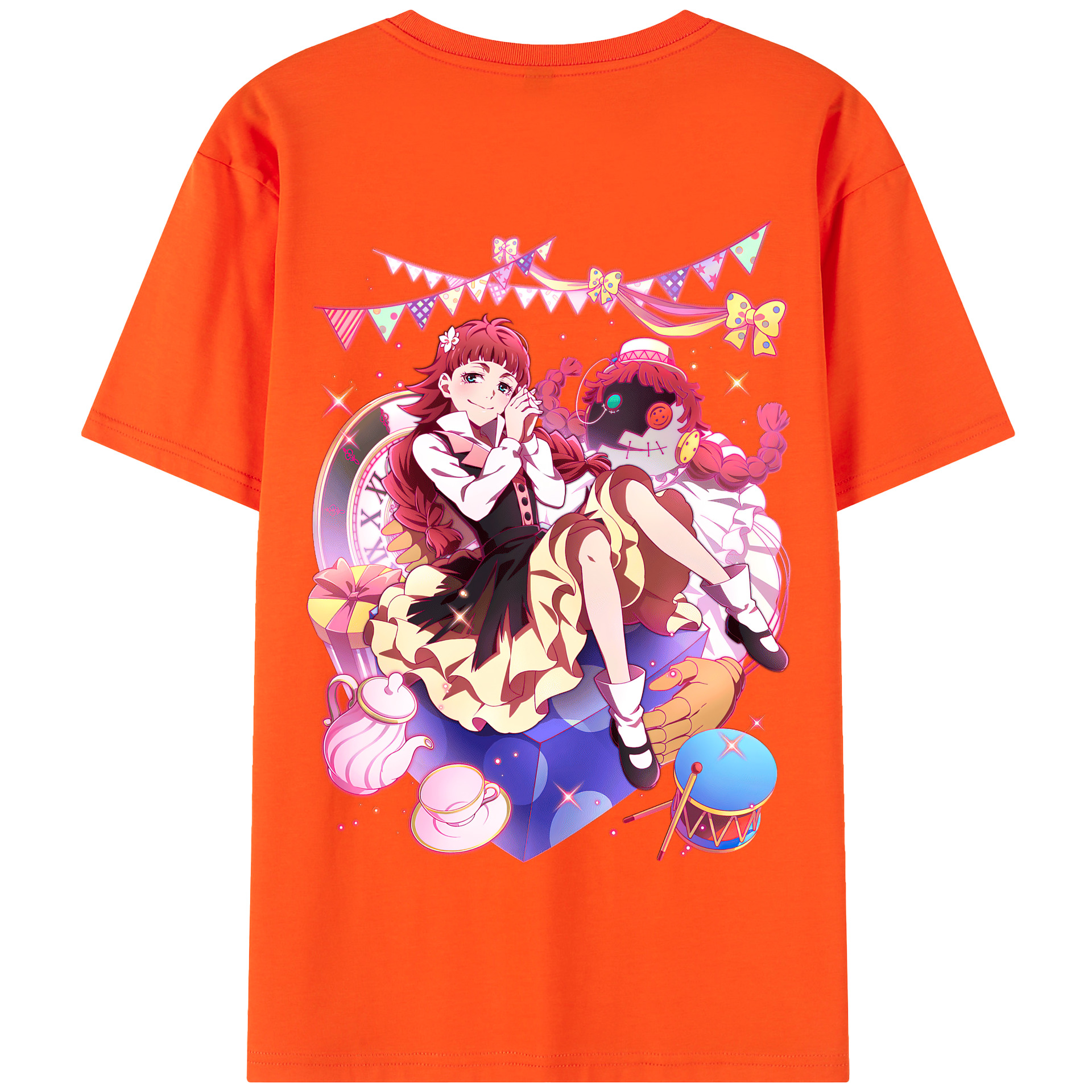 （画像用） 文豪ストレイドッグス Bungo Stray Dogs 綿100％半袖Tシャツ（背面プリント）