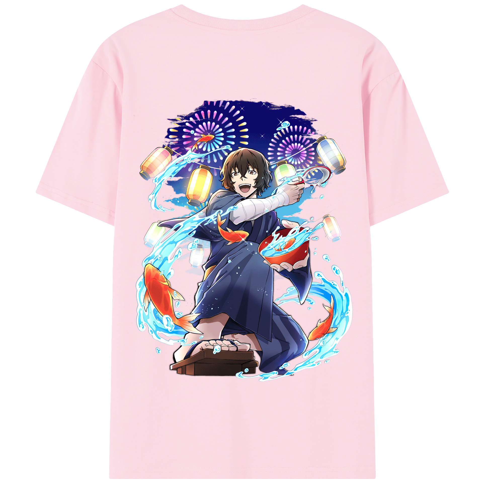（画像用） 文豪ストレイドッグス Bungo Stray Dogs 綿100％半袖Tシャツ（背面プリント）