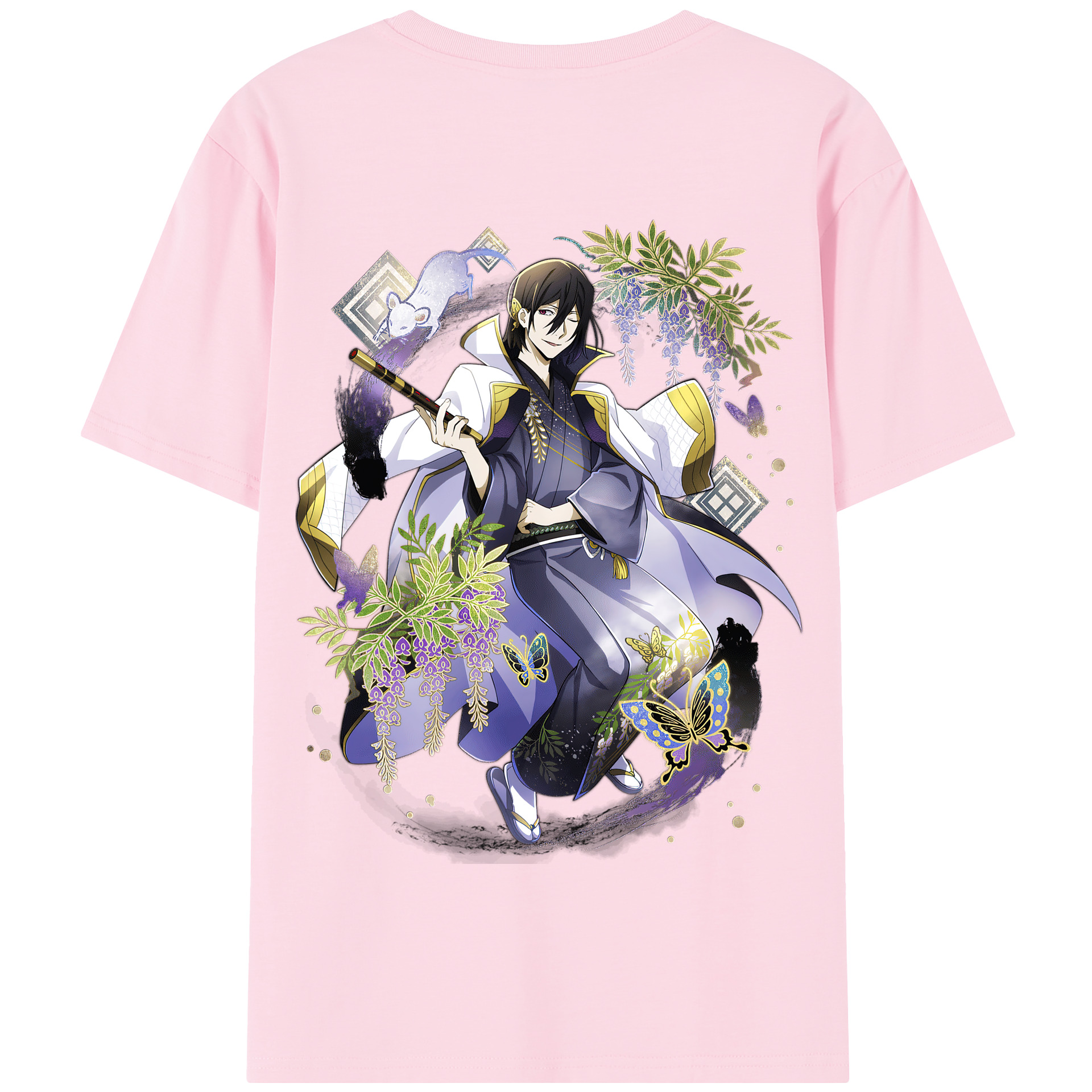 （画像用） 文豪ストレイドッグス Bungo Stray Dogs 綿100％半袖Tシャツ（背面プリント）
