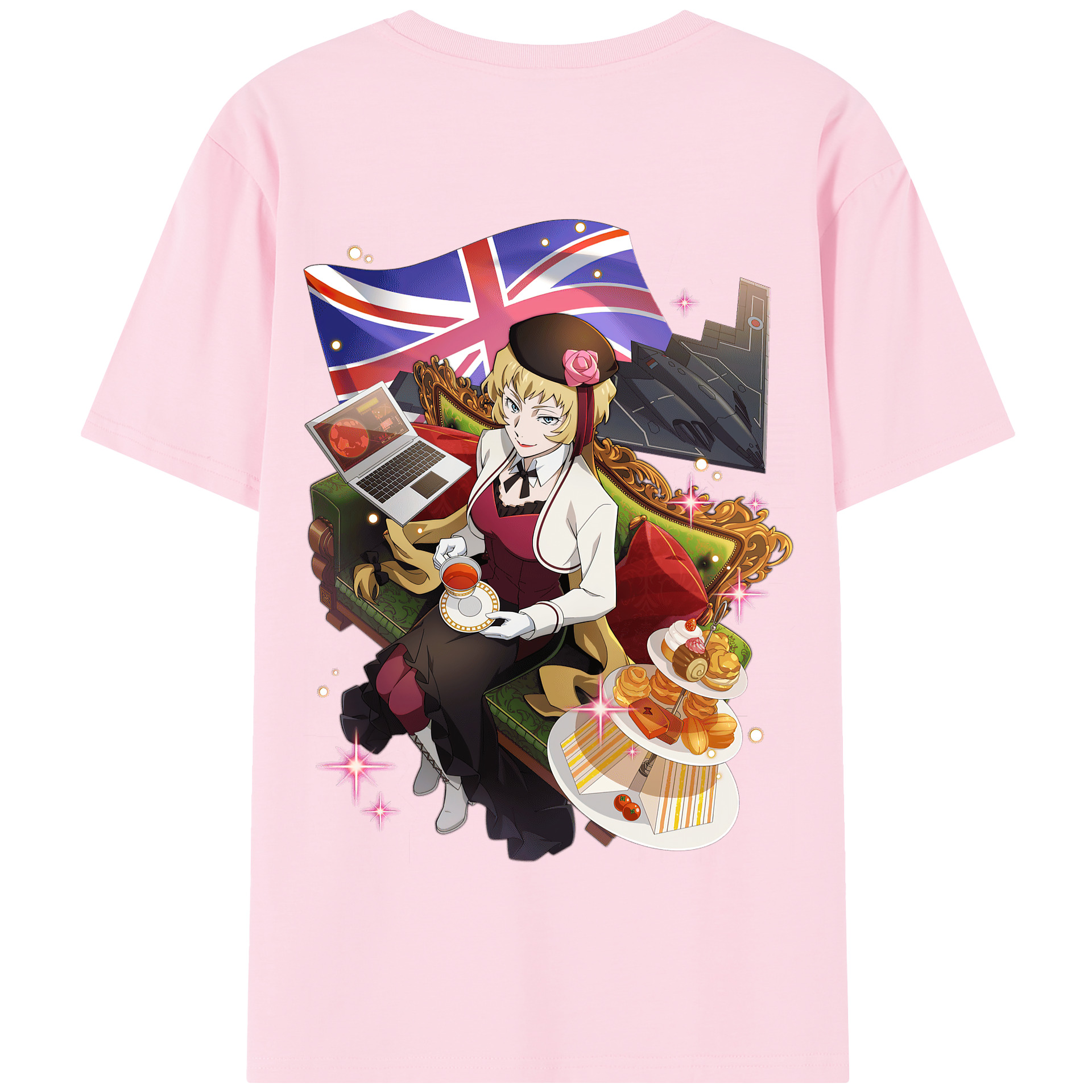 （画像用） 文豪ストレイドッグス Bungo Stray Dogs 綿100％半袖Tシャツ（背面プリント）