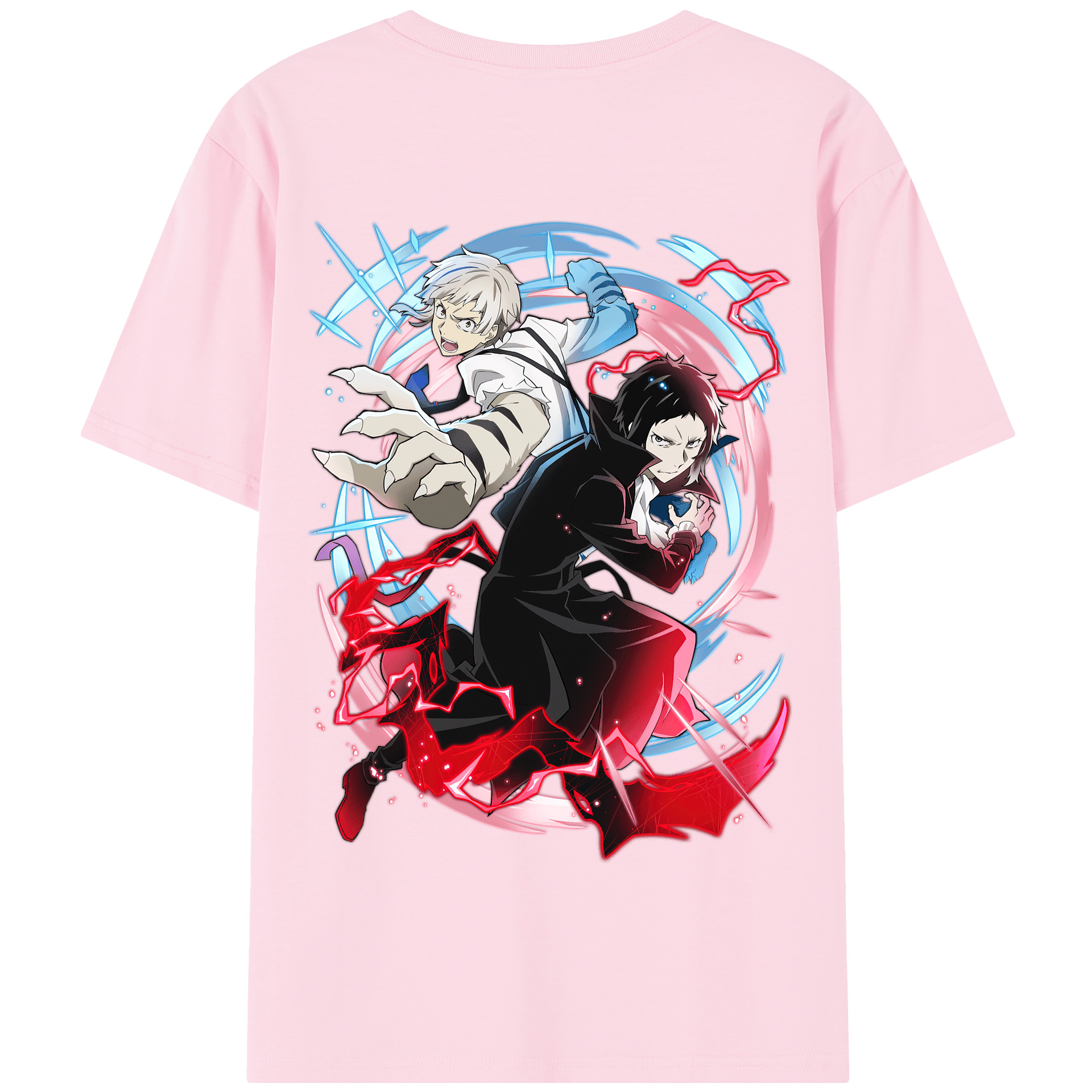 （画像用） 文豪ストレイドッグス Bungo Stray Dogs 綿100％半袖Tシャツ（背面プリント）