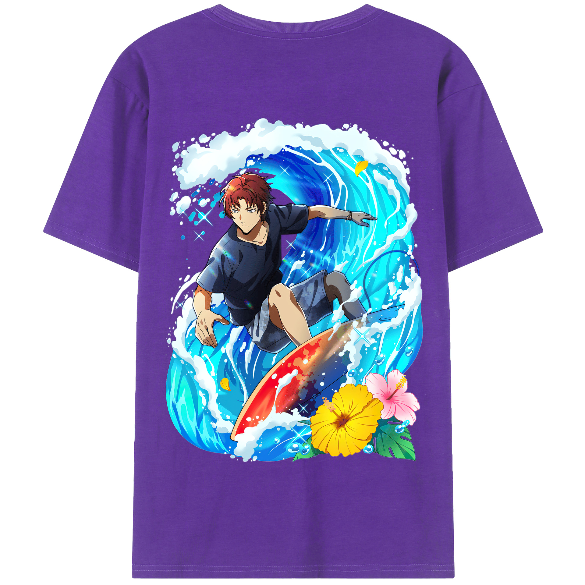 （画像用） 文豪ストレイドッグス Bungo Stray Dogs 綿100％半袖Tシャツ（背面プリント）