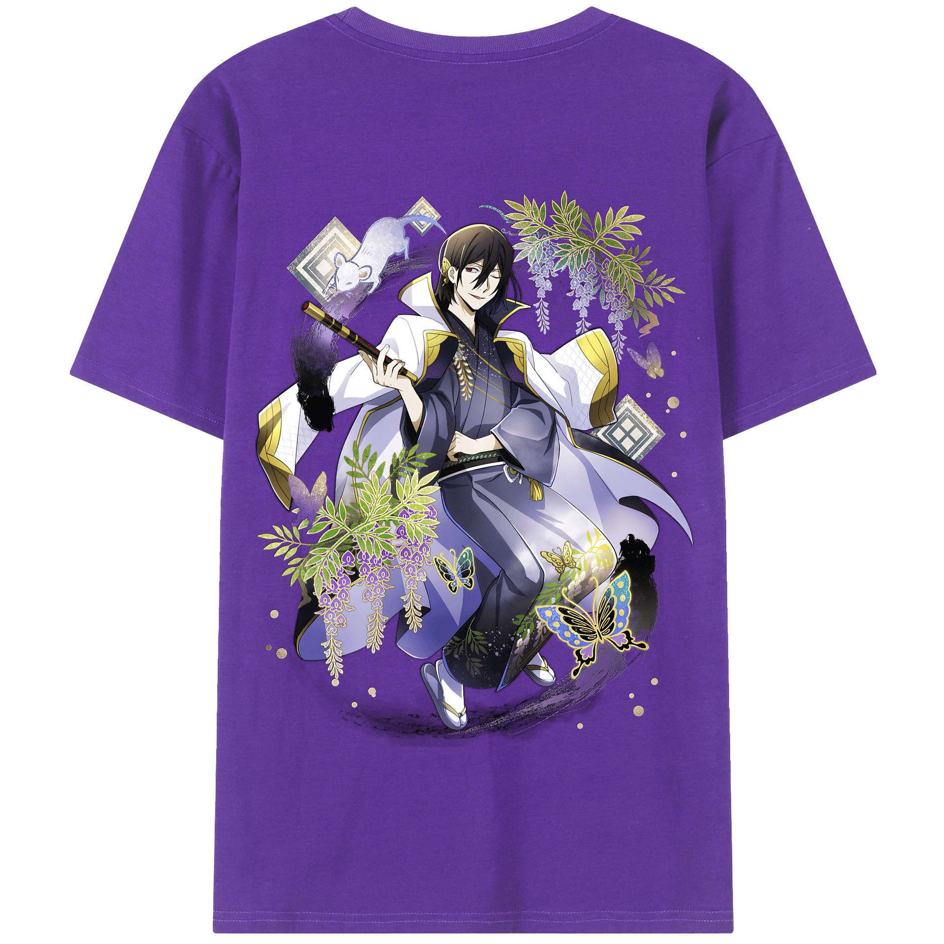 （画像用） 文豪ストレイドッグス Bungo Stray Dogs 綿100％半袖Tシャツ（背面プリント）
