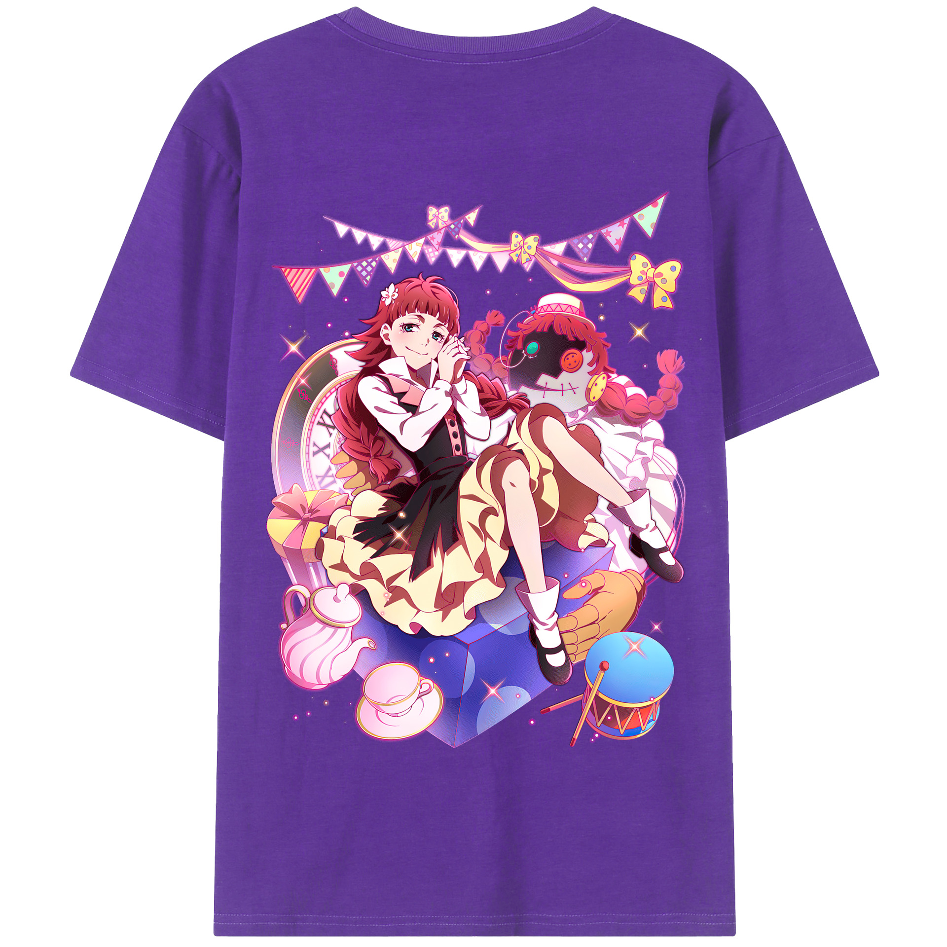 （画像用） 文豪ストレイドッグス Bungo Stray Dogs 綿100％半袖Tシャツ（背面プリント）