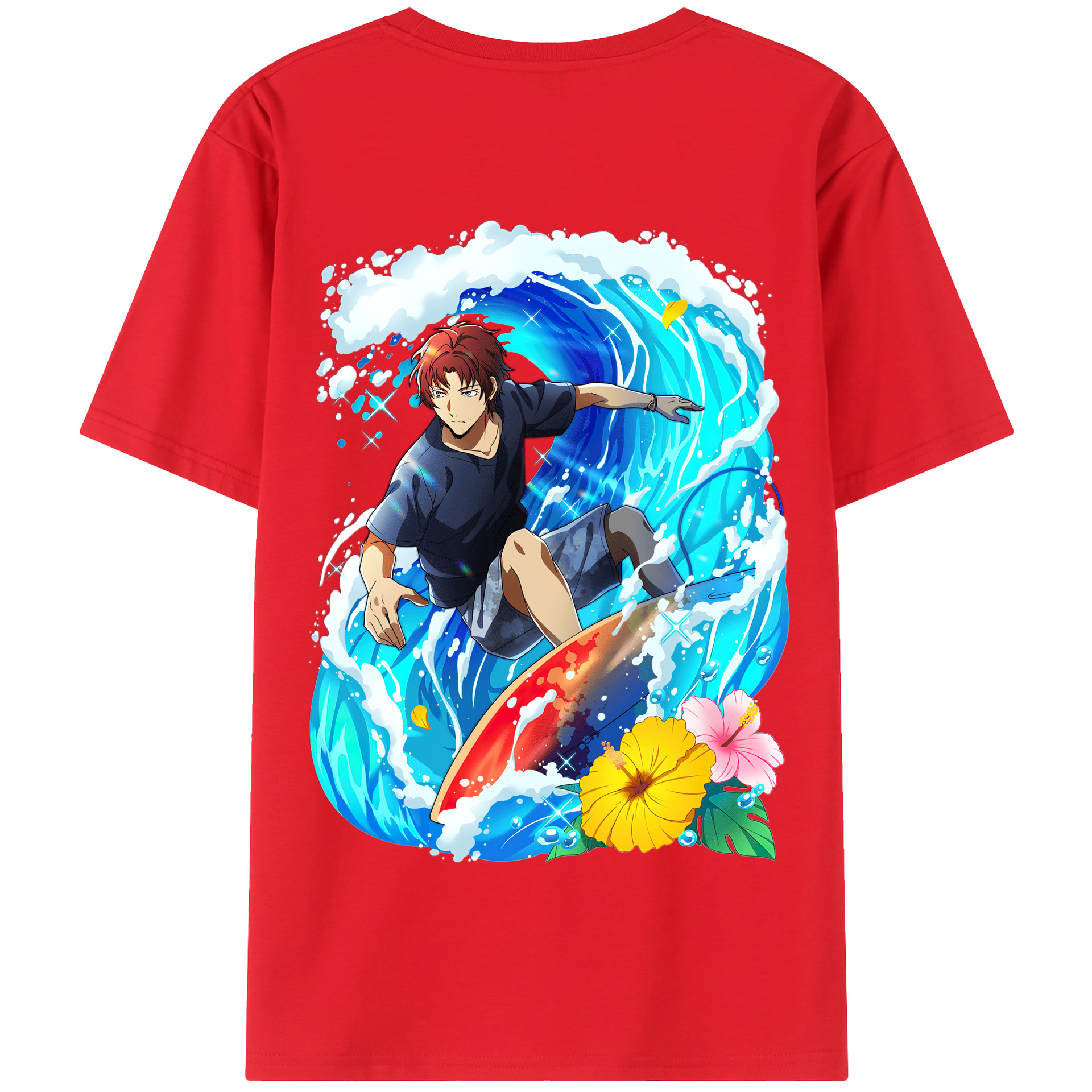 （画像用） 文豪ストレイドッグス Bungo Stray Dogs 綿100％半袖Tシャツ（背面プリント）