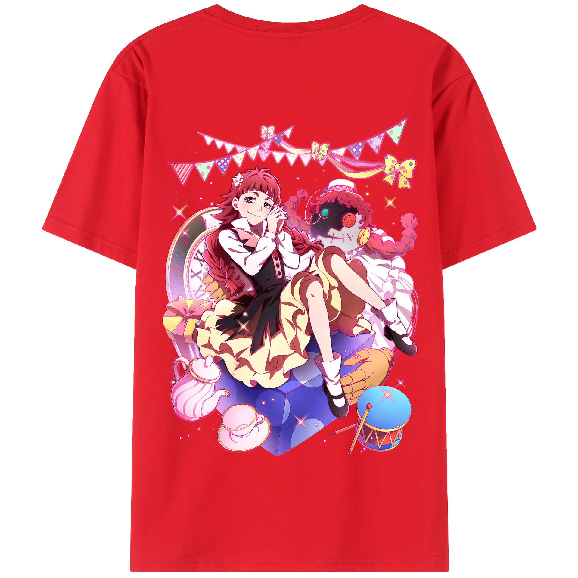 （画像用） 文豪ストレイドッグス Bungo Stray Dogs 綿100％半袖Tシャツ（背面プリント）