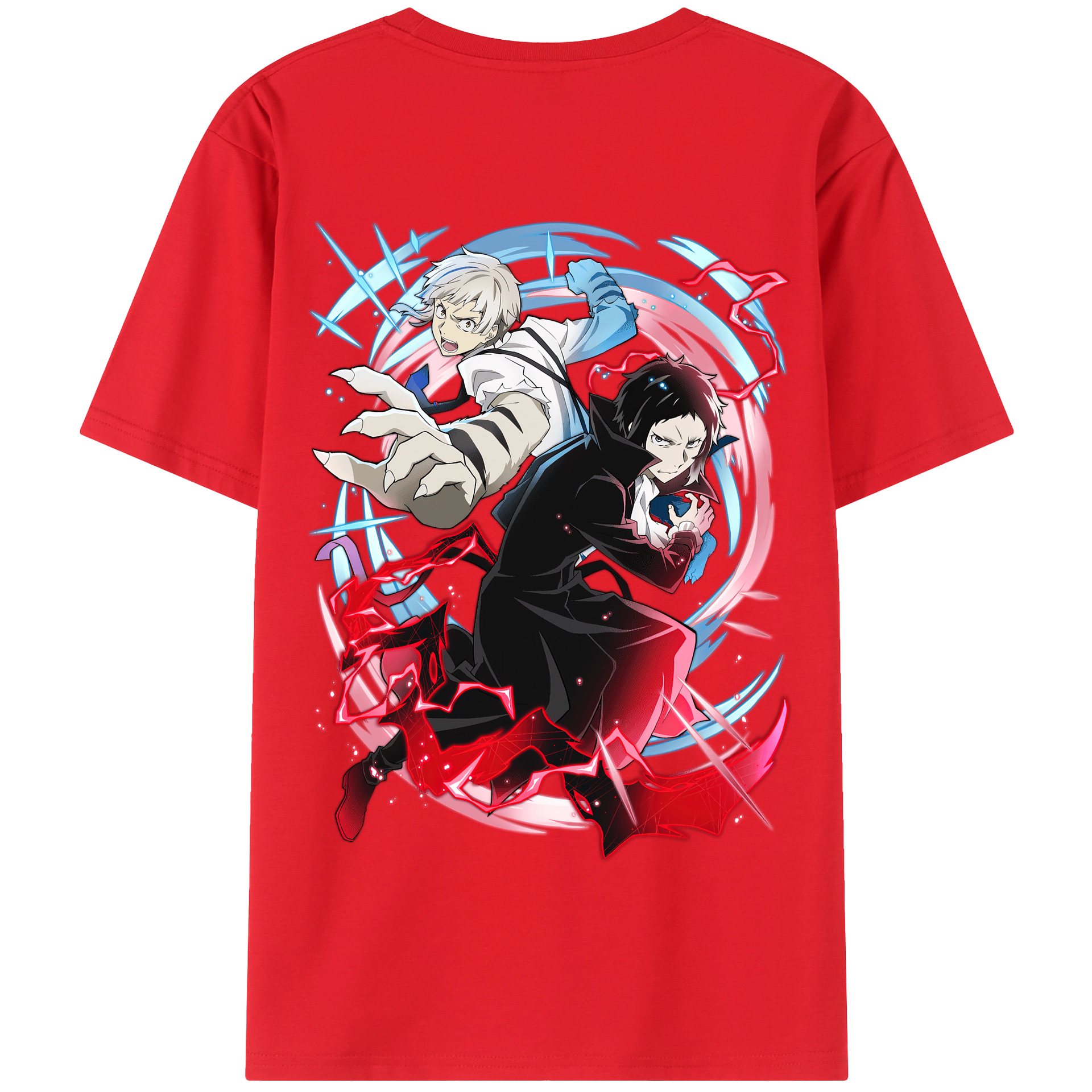 （画像用） 文豪ストレイドッグス Bungo Stray Dogs 綿100％半袖Tシャツ（背面プリント）