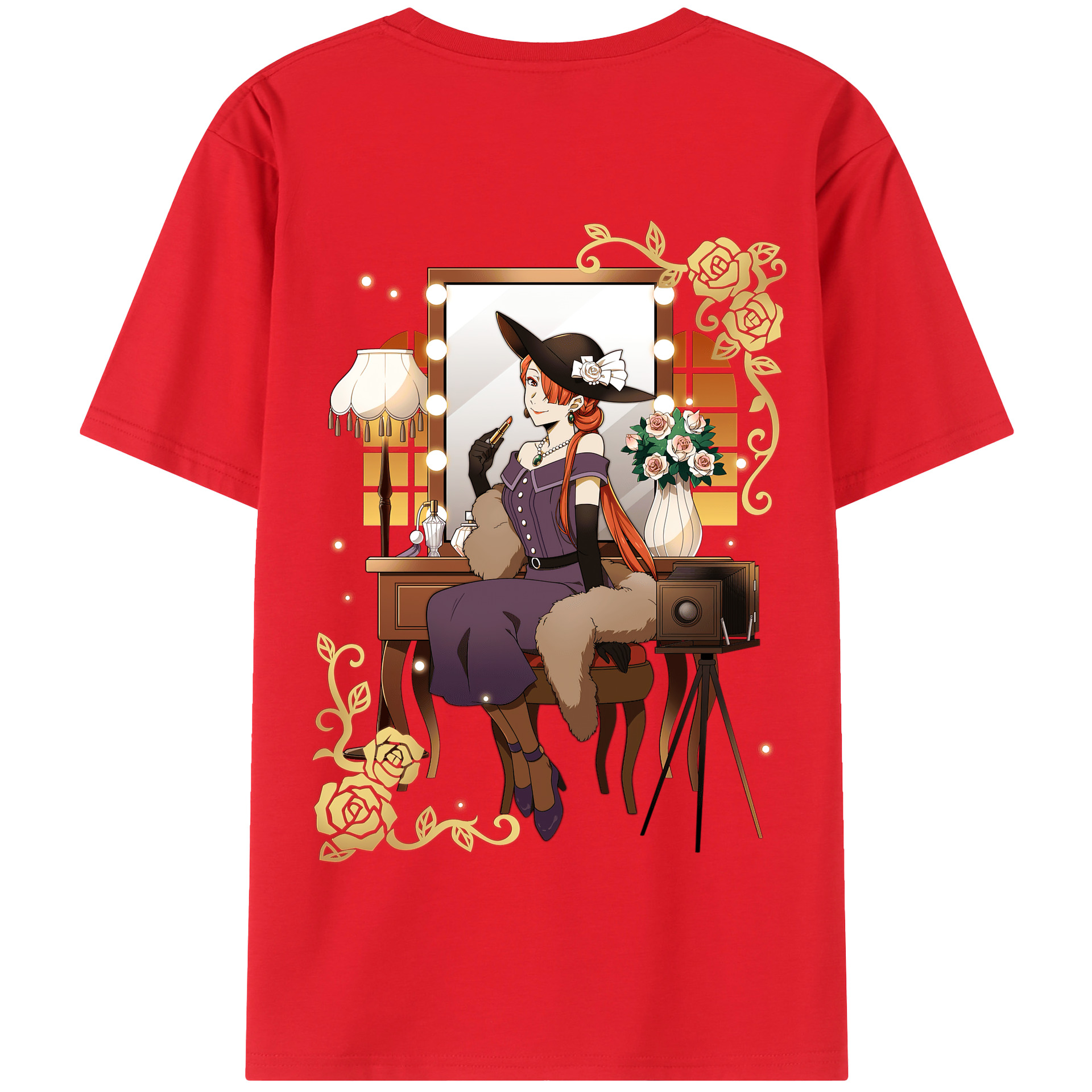 （画像用） 文豪ストレイドッグス Bungo Stray Dogs 綿100％半袖Tシャツ（背面プリント）