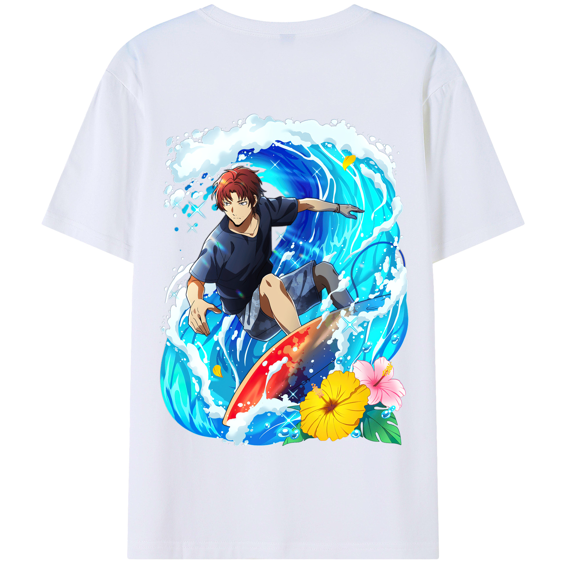 （画像用） 文豪ストレイドッグス Bungo Stray Dogs 綿100％半袖Tシャツ（背面プリント）