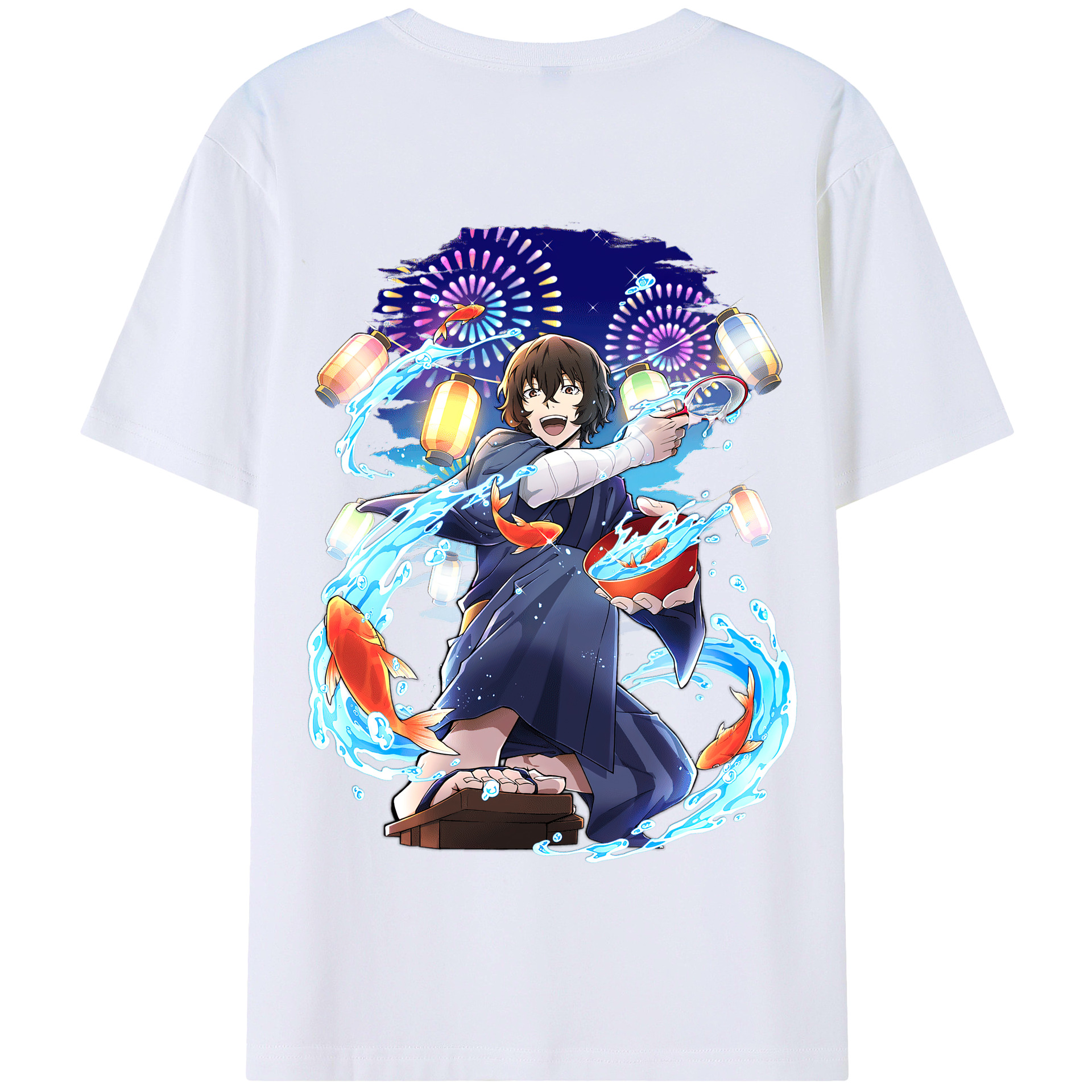 （画像用） 文豪ストレイドッグス Bungo Stray Dogs 綿100％半袖Tシャツ（背面プリント）