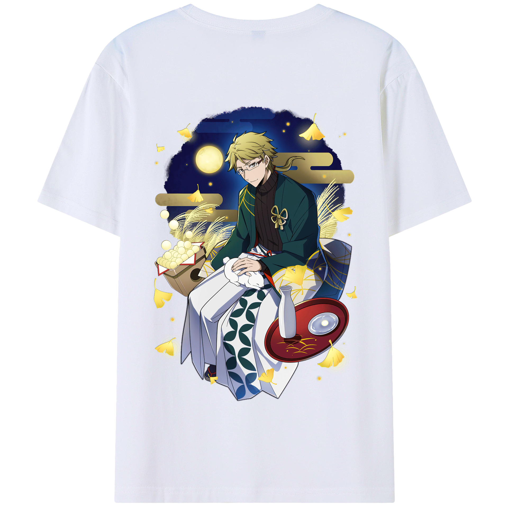 （画像用） 文豪ストレイドッグス Bungo Stray Dogs 綿100％半袖Tシャツ（背面プリント）