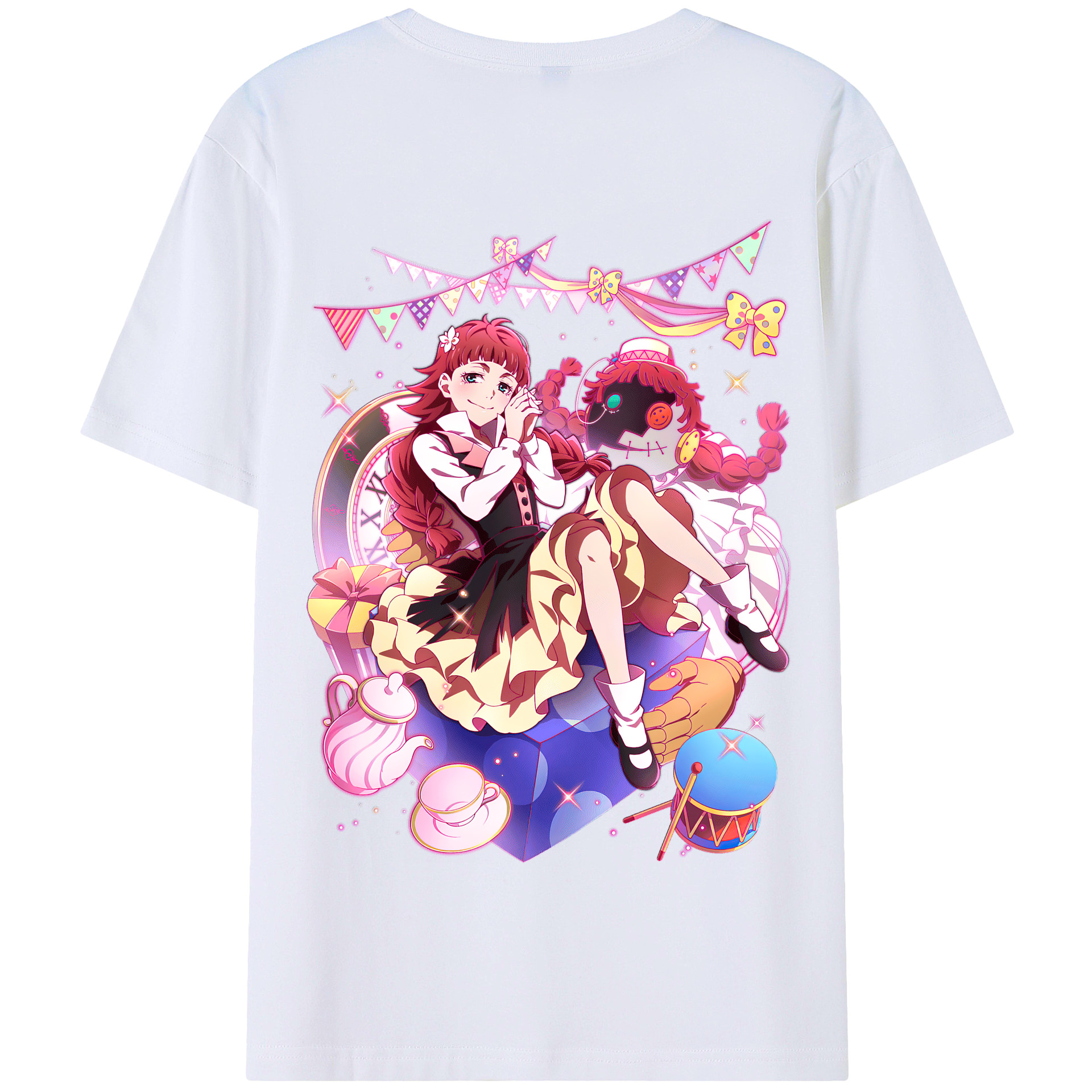 （画像用） 文豪ストレイドッグス Bungo Stray Dogs 綿100％半袖Tシャツ（背面プリント）