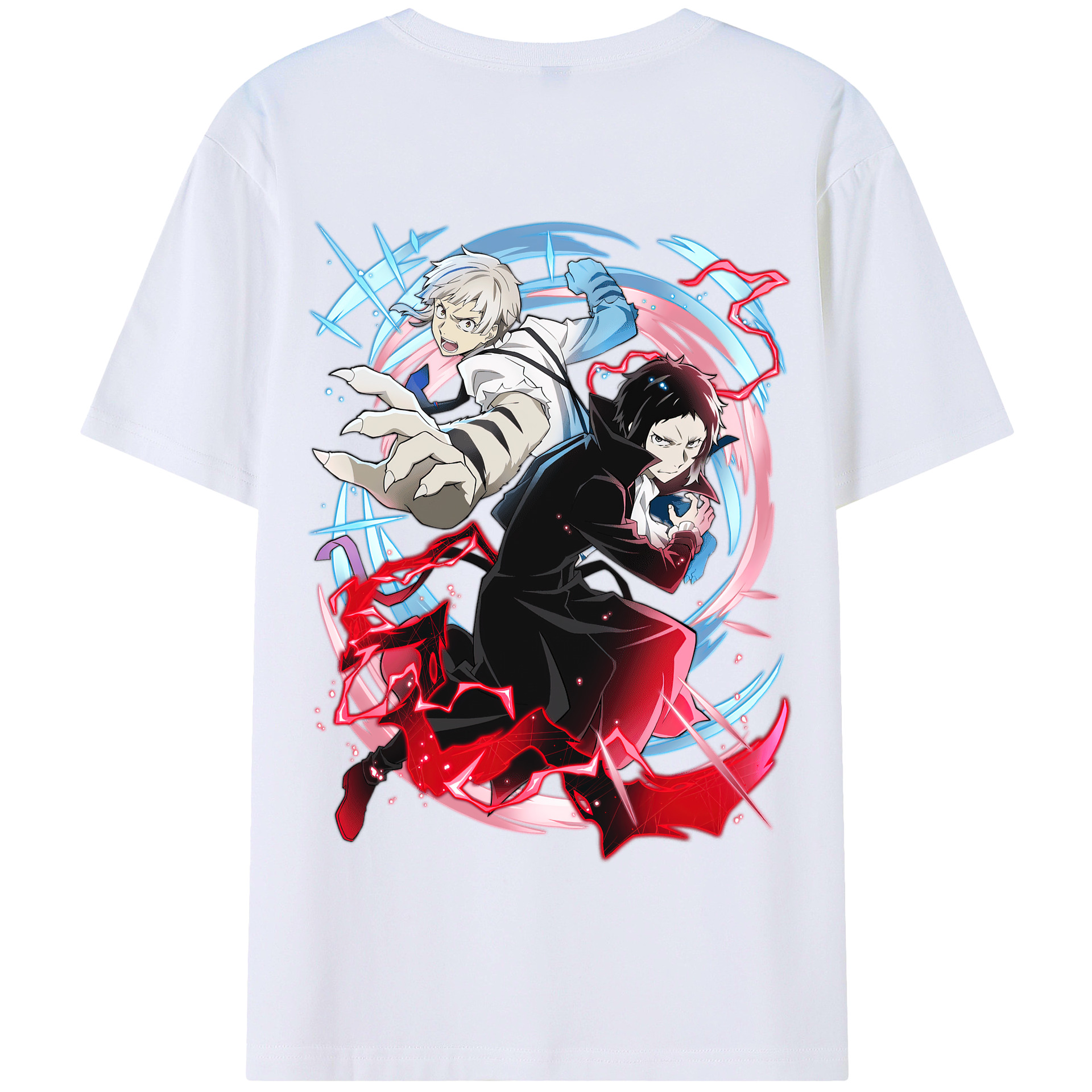 （画像用） 文豪ストレイドッグス Bungo Stray Dogs 綿100％半袖Tシャツ（背面プリント）