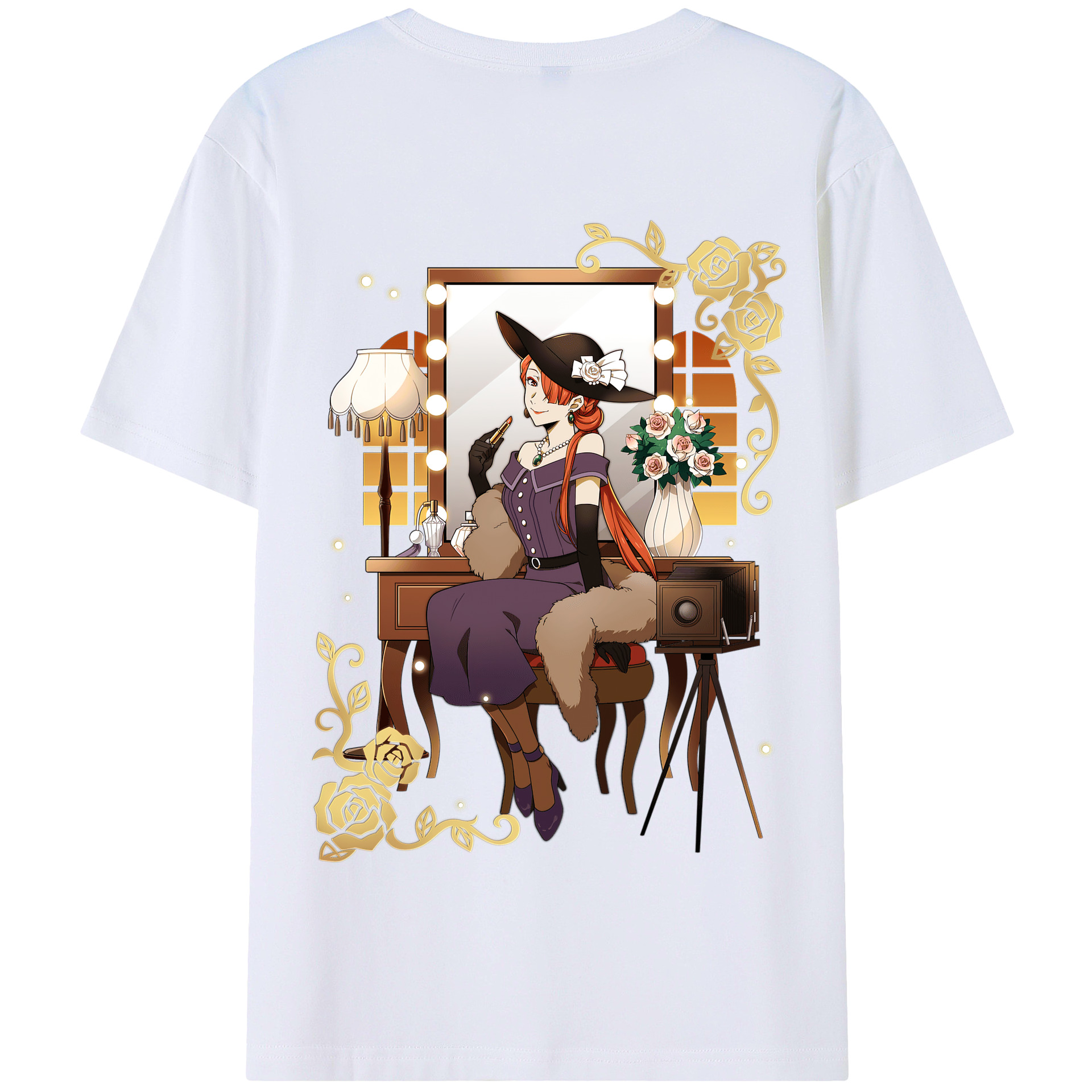 （画像用） 文豪ストレイドッグス Bungo Stray Dogs 綿100％半袖Tシャツ（背面プリント）