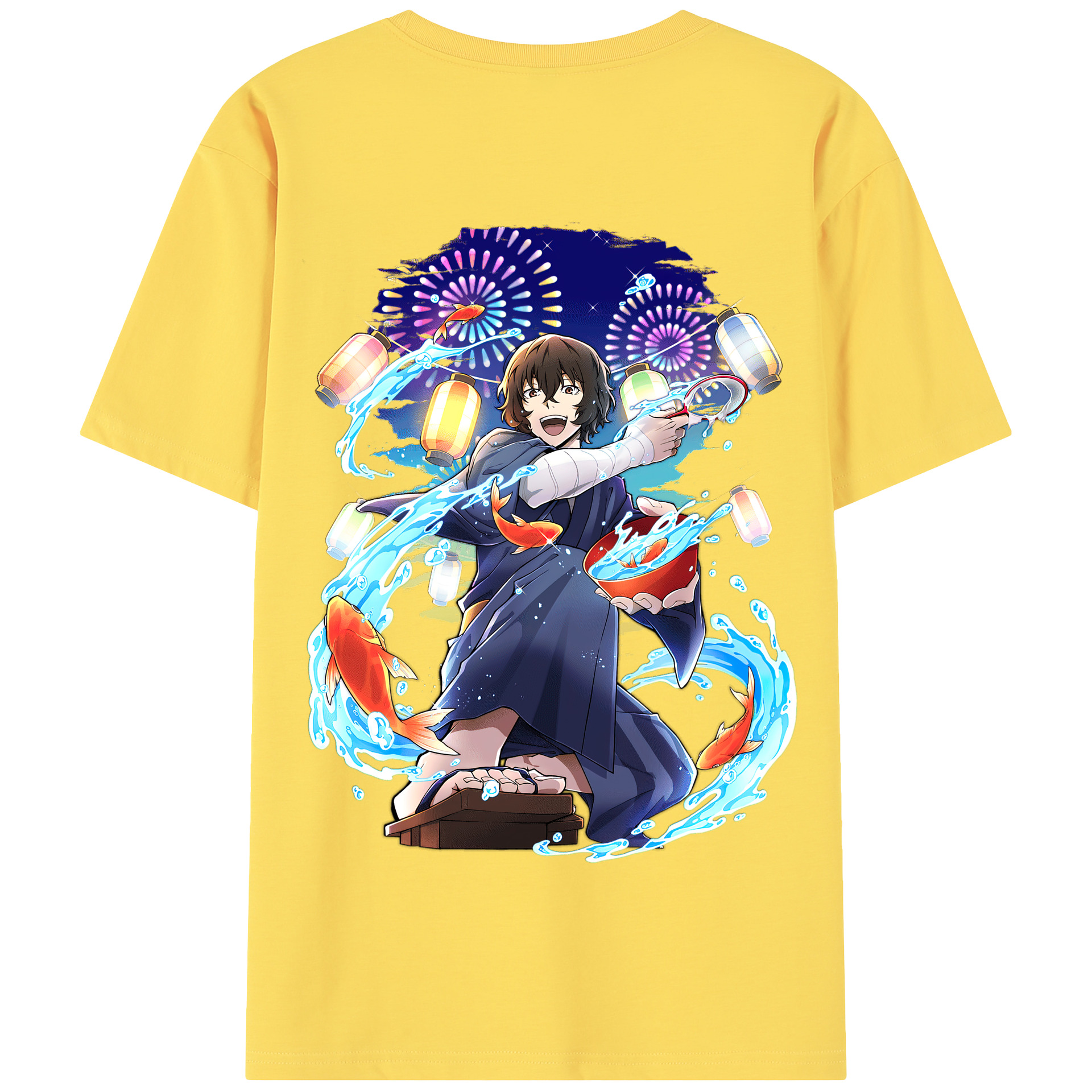 （画像用） 文豪ストレイドッグス Bungo Stray Dogs 綿100％半袖Tシャツ（背面プリント）