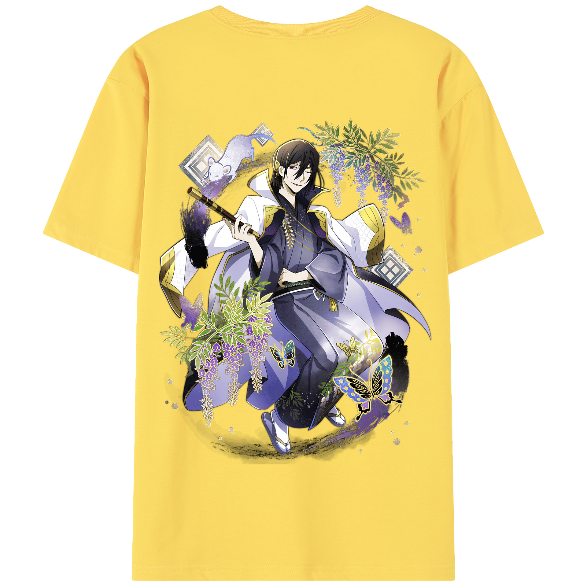 （画像用） 文豪ストレイドッグス Bungo Stray Dogs 綿100％半袖Tシャツ（背面プリント）
