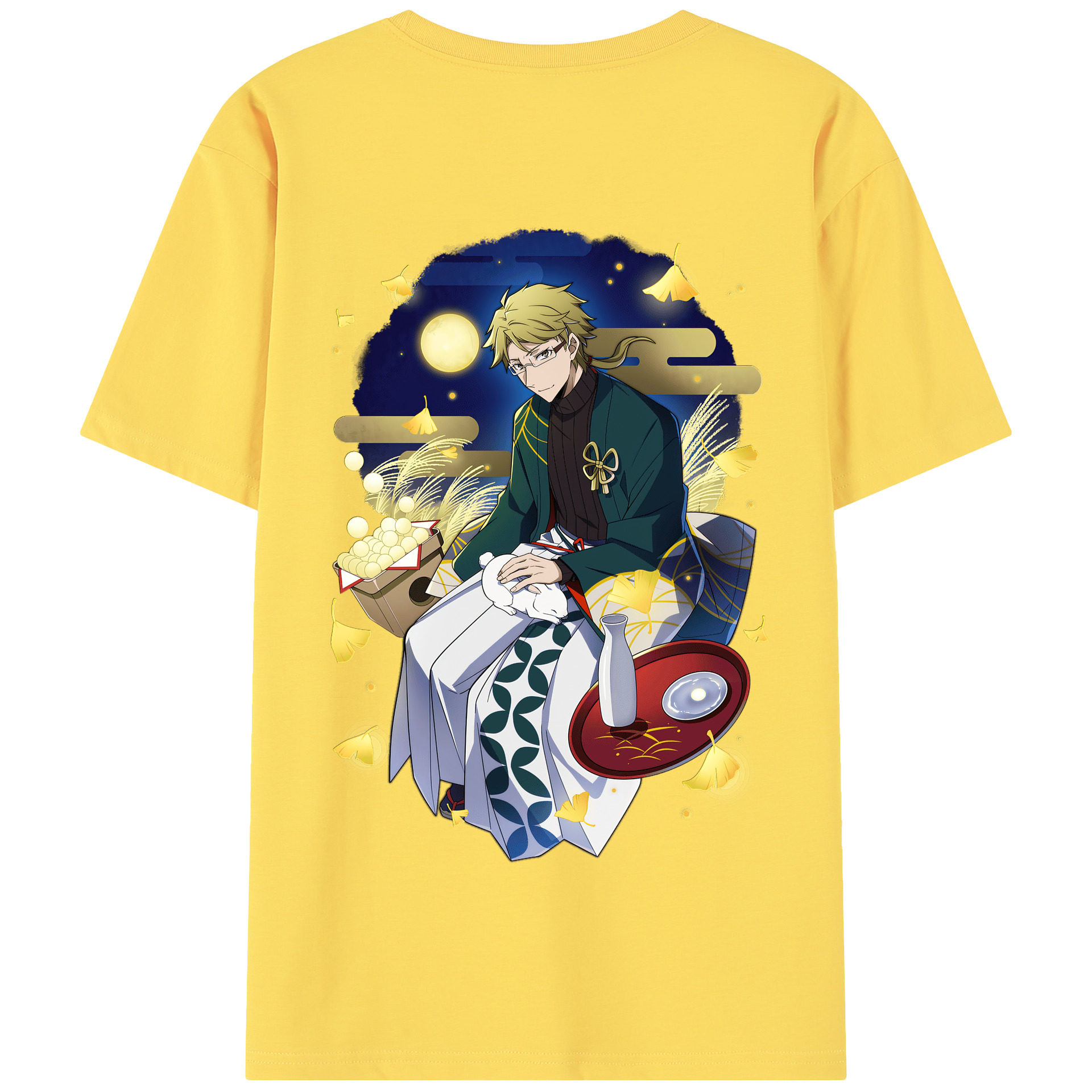 （画像用） 文豪ストレイドッグス Bungo Stray Dogs 綿100％半袖Tシャツ（背面プリント）