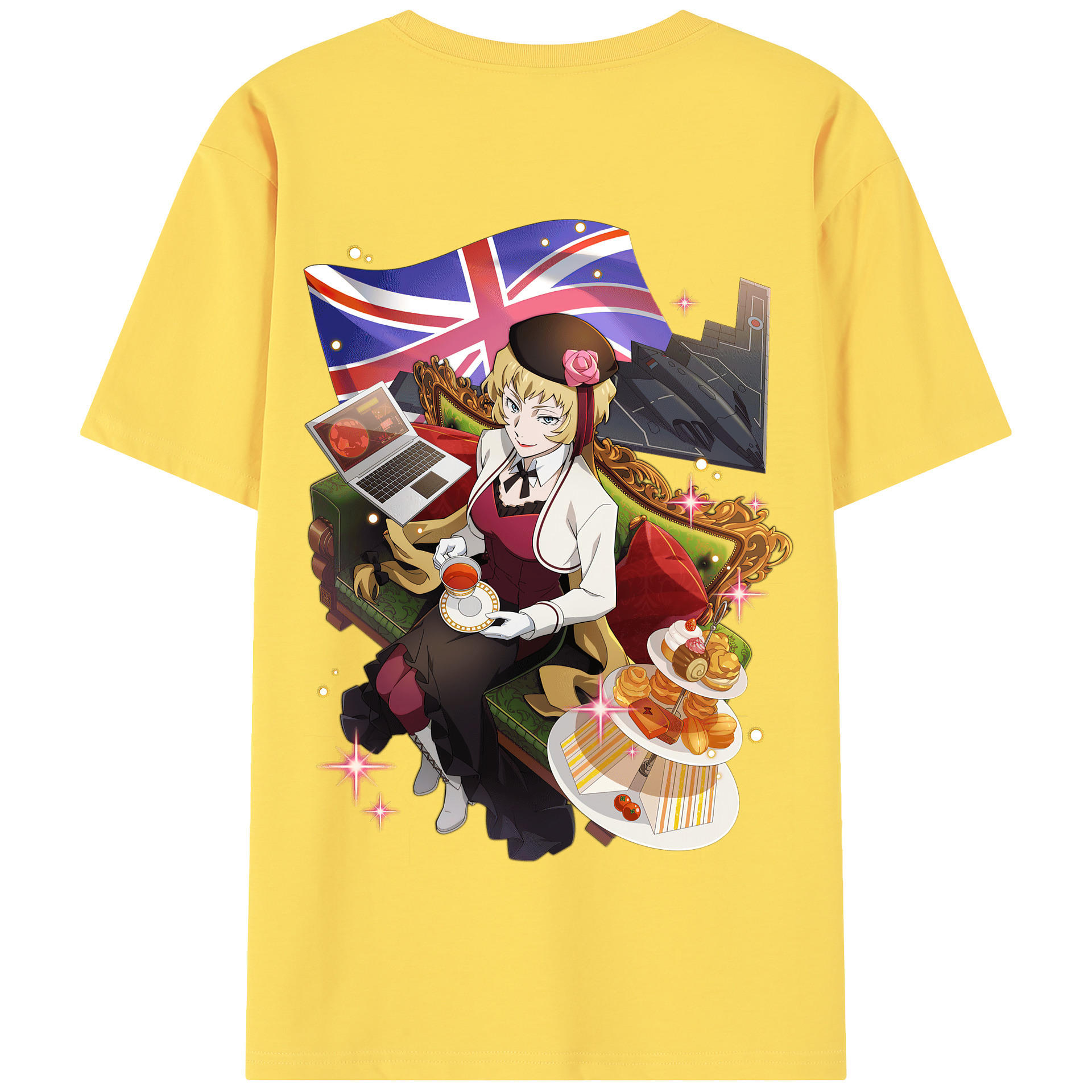 （画像用） 文豪ストレイドッグス Bungo Stray Dogs 綿100％半袖Tシャツ（背面プリント）