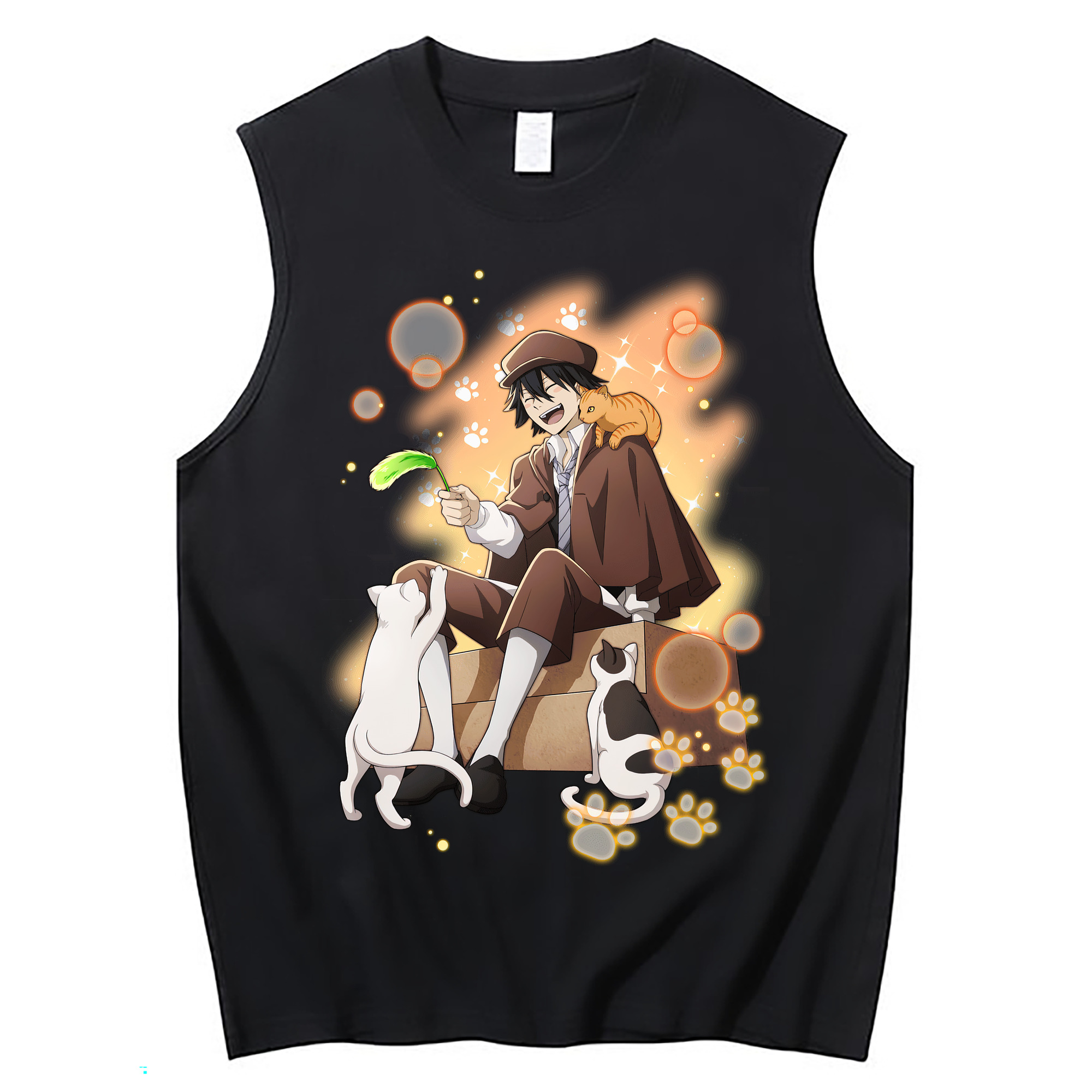 （画像用） 文豪ストレイドッグス Bungo Stray Dogs コットン100％タンクトップ（フロントプリント）