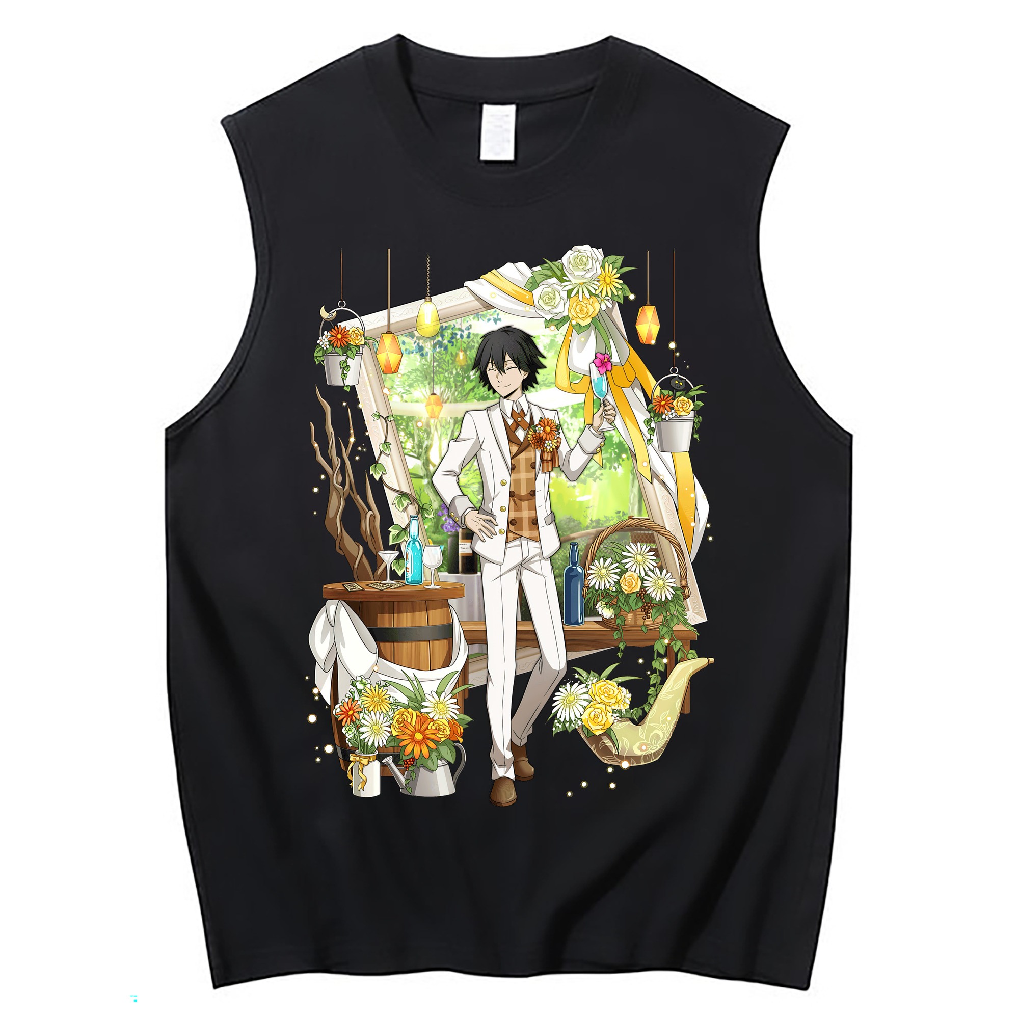（画像用） 文豪ストレイドッグス Bungo Stray Dogs コットン100％タンクトップ（フロントプリント）