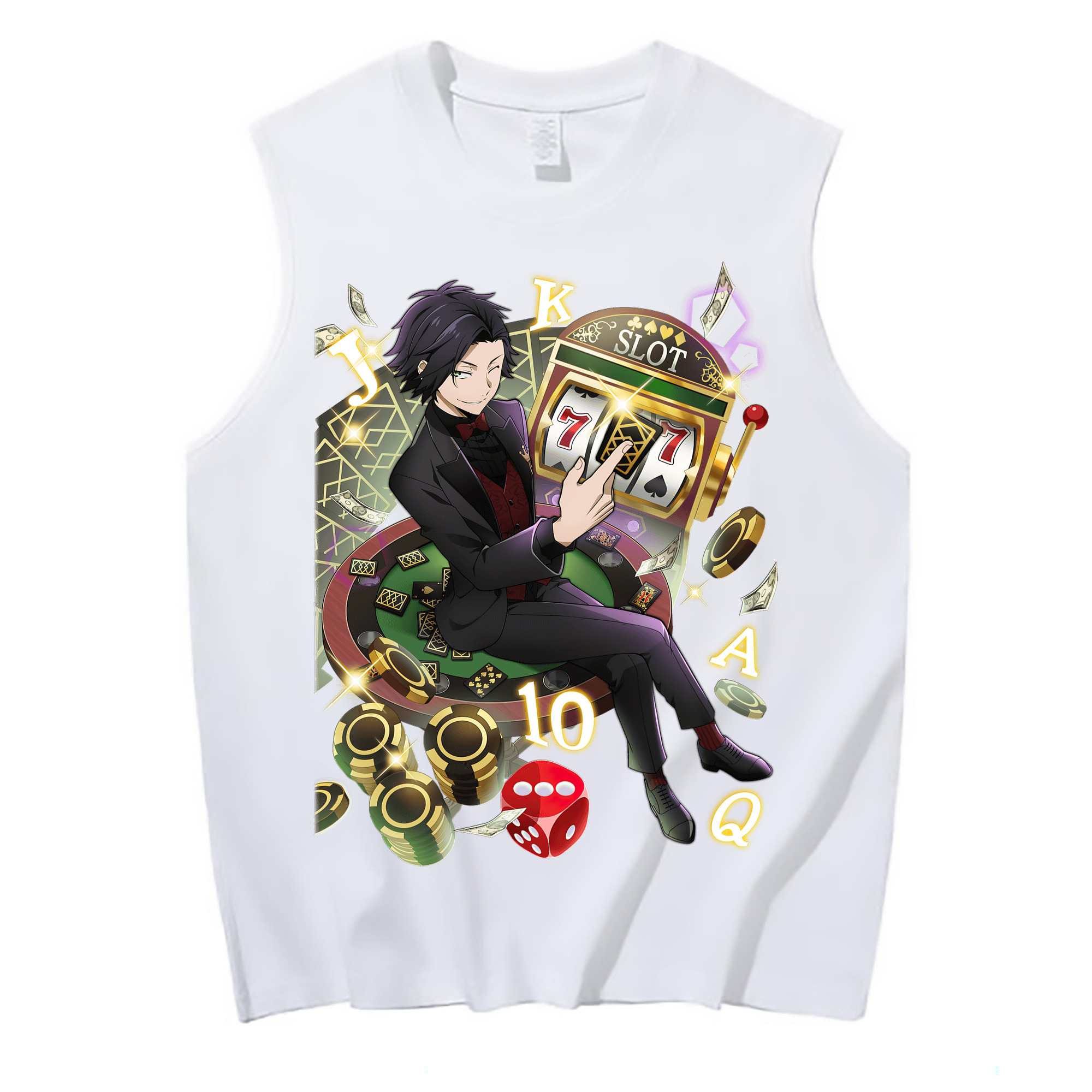 （画像用） 文豪ストレイドッグス Bungo Stray Dogs コットン100％タンクトップ（フロントプリント）