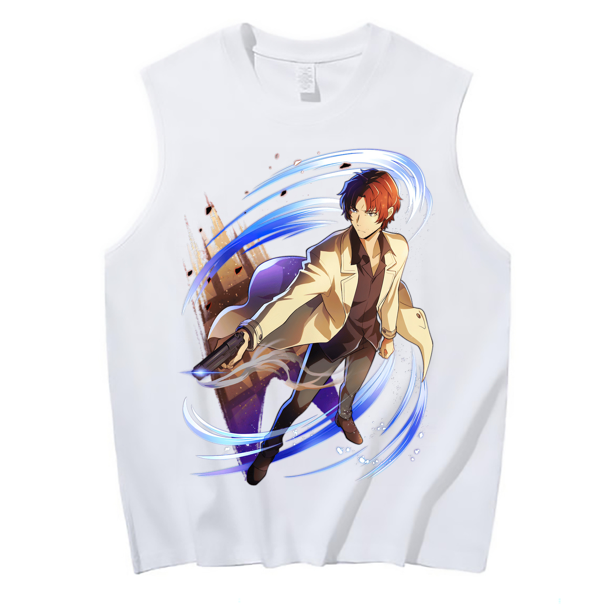 （画像用） 文豪ストレイドッグス Bungo Stray Dogs コットン100％タンクトップ（フロントプリント）