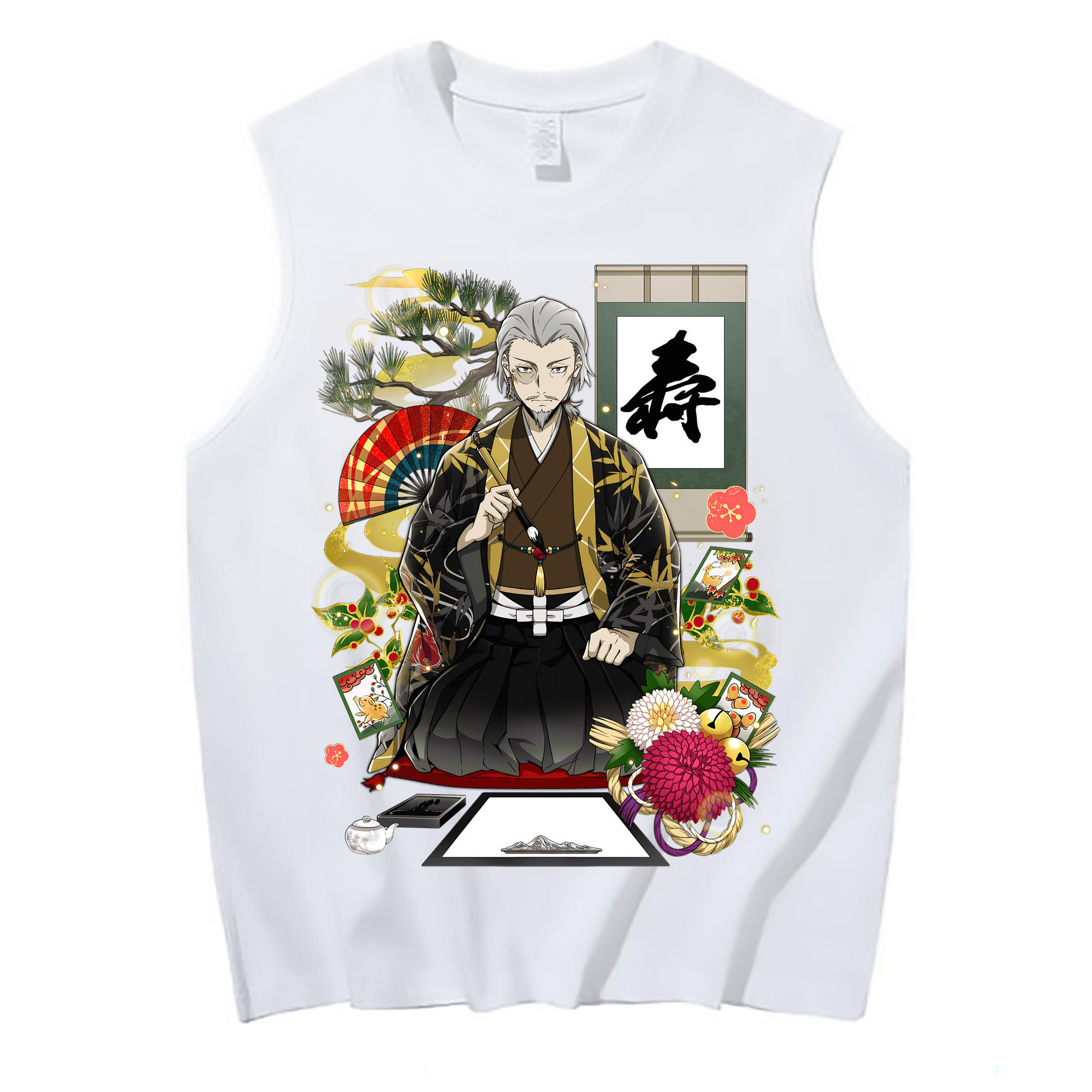 （画像用） 文豪ストレイドッグス Bungo Stray Dogs コットン100％タンクトップ（フロントプリント）