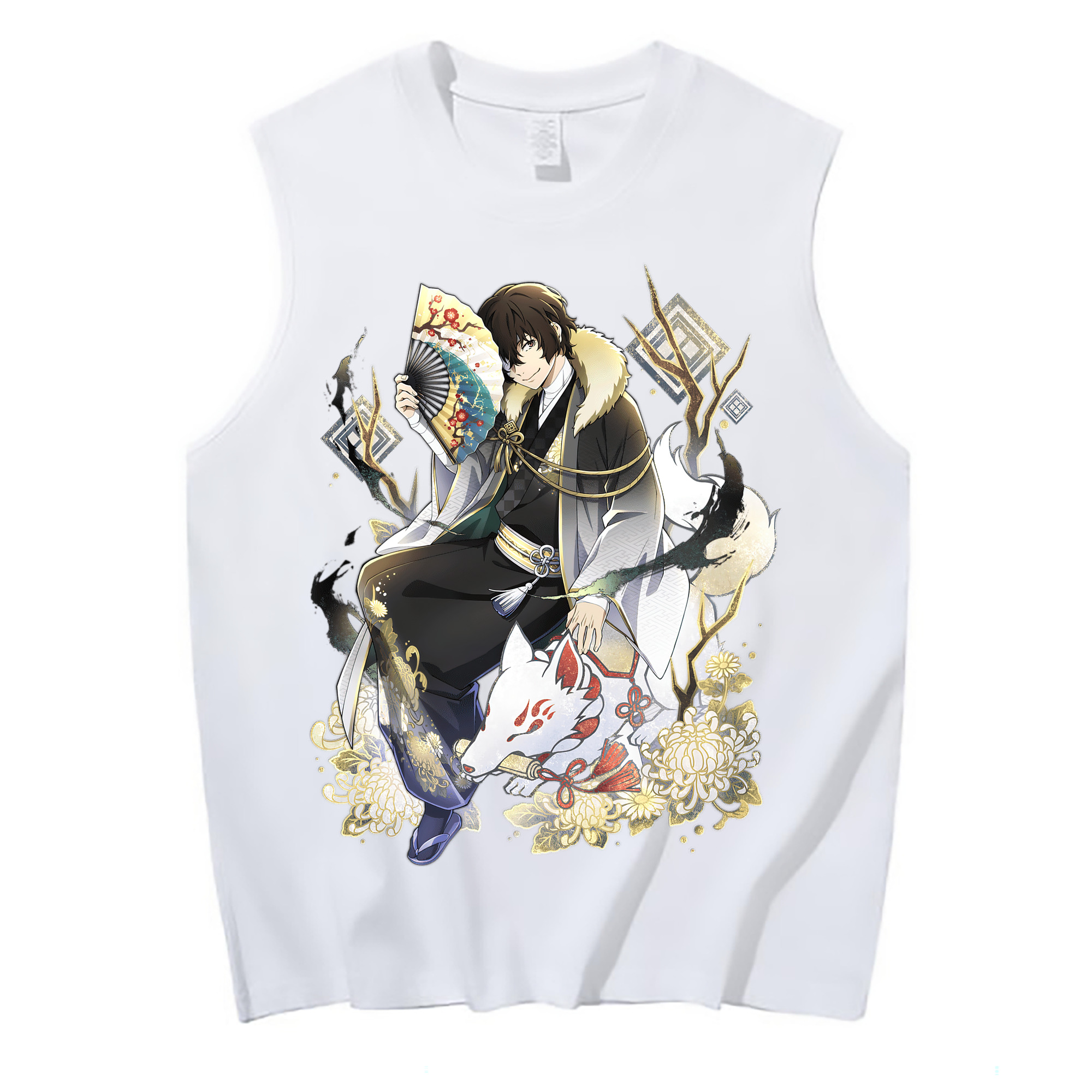 （画像用） 文豪ストレイドッグス Bungo Stray Dogs コットン100％タンクトップ（フロントプリント）