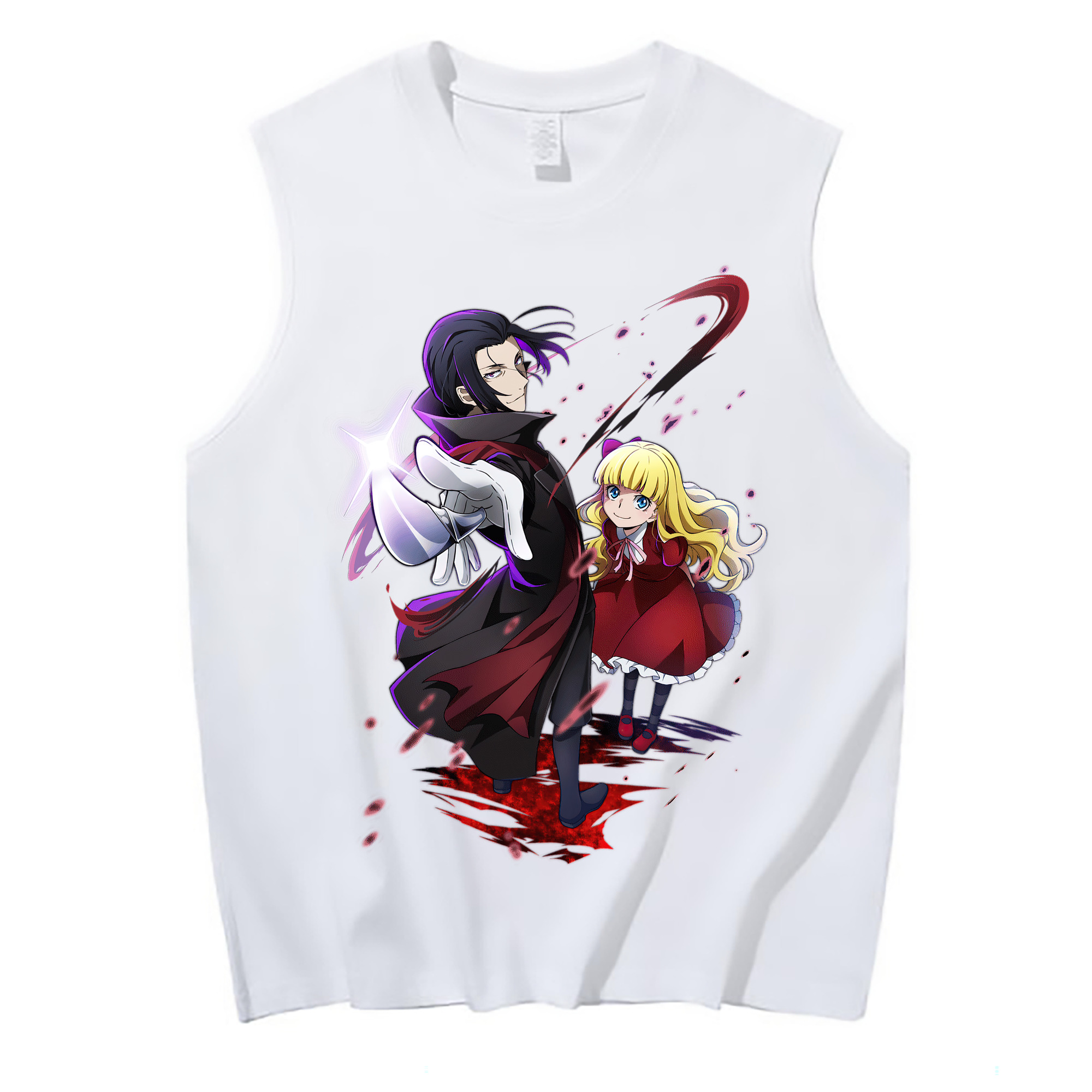 （画像用） 文豪ストレイドッグス Bungo Stray Dogs コットン100％タンクトップ（フロントプリント）