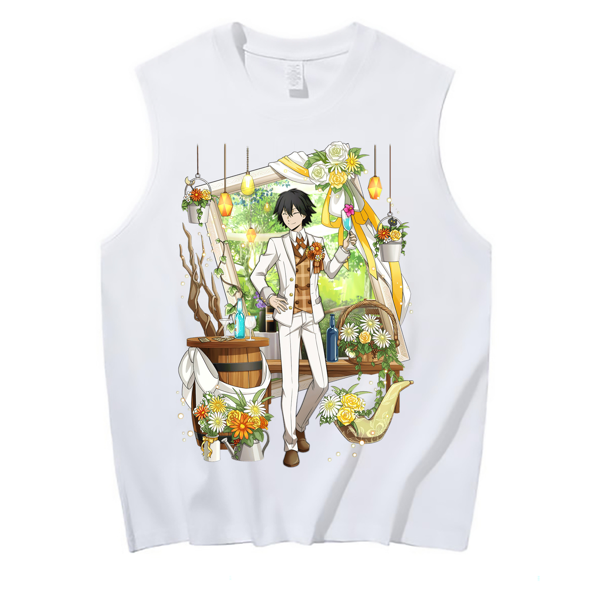 （画像用） 文豪ストレイドッグス Bungo Stray Dogs コットン100％タンクトップ（フロントプリント）