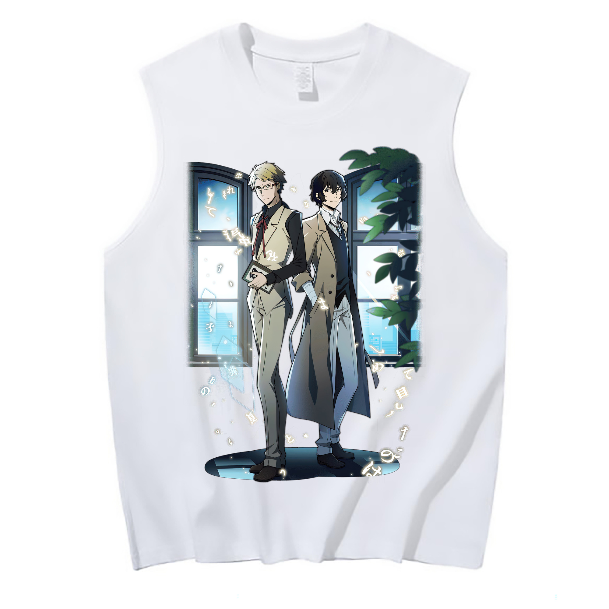 （画像用） 文豪ストレイドッグス Bungo Stray Dogs コットン100％タンクトップ（フロントプリント）