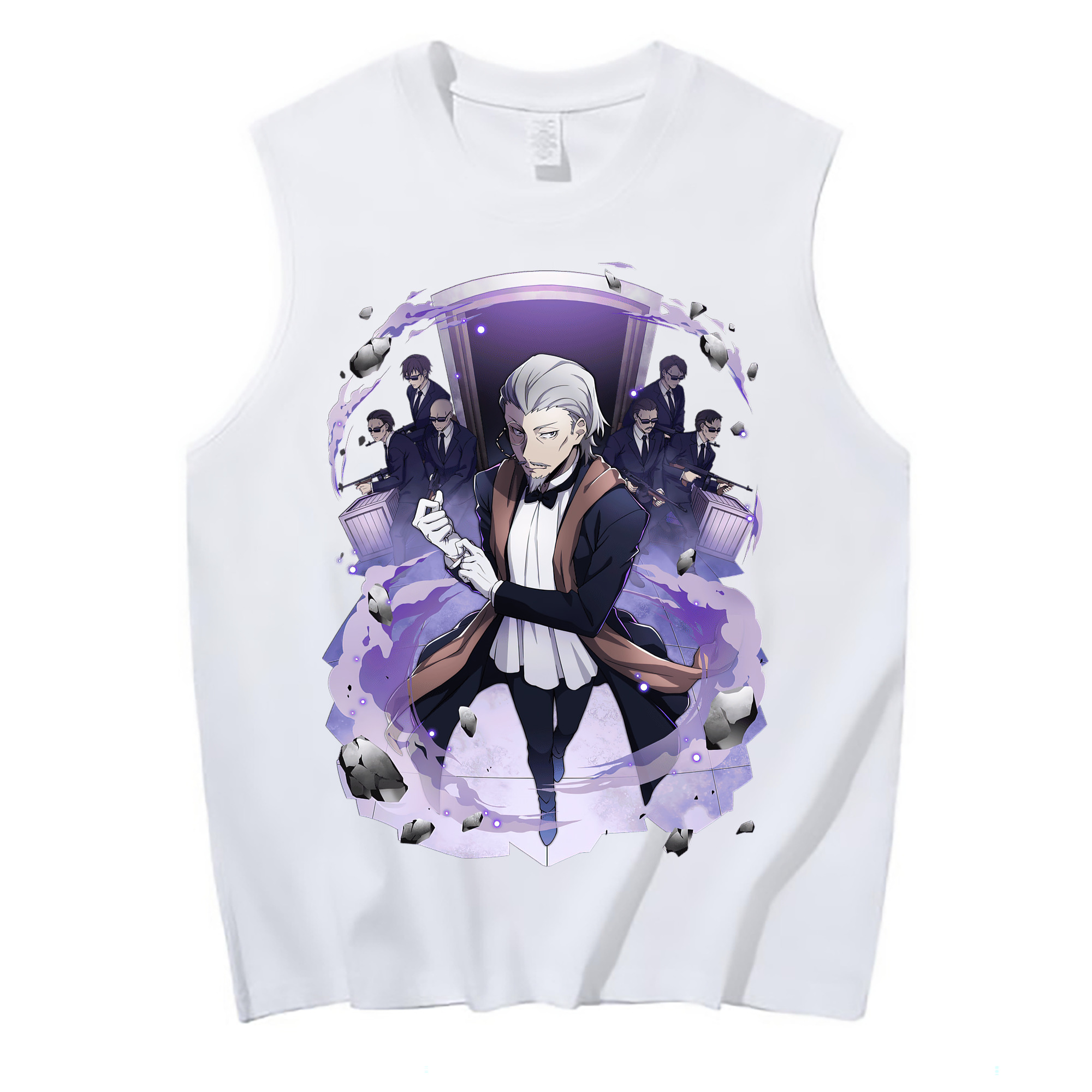 （画像用） 文豪ストレイドッグス Bungo Stray Dogs コットン100％タンクトップ（フロントプリント）
