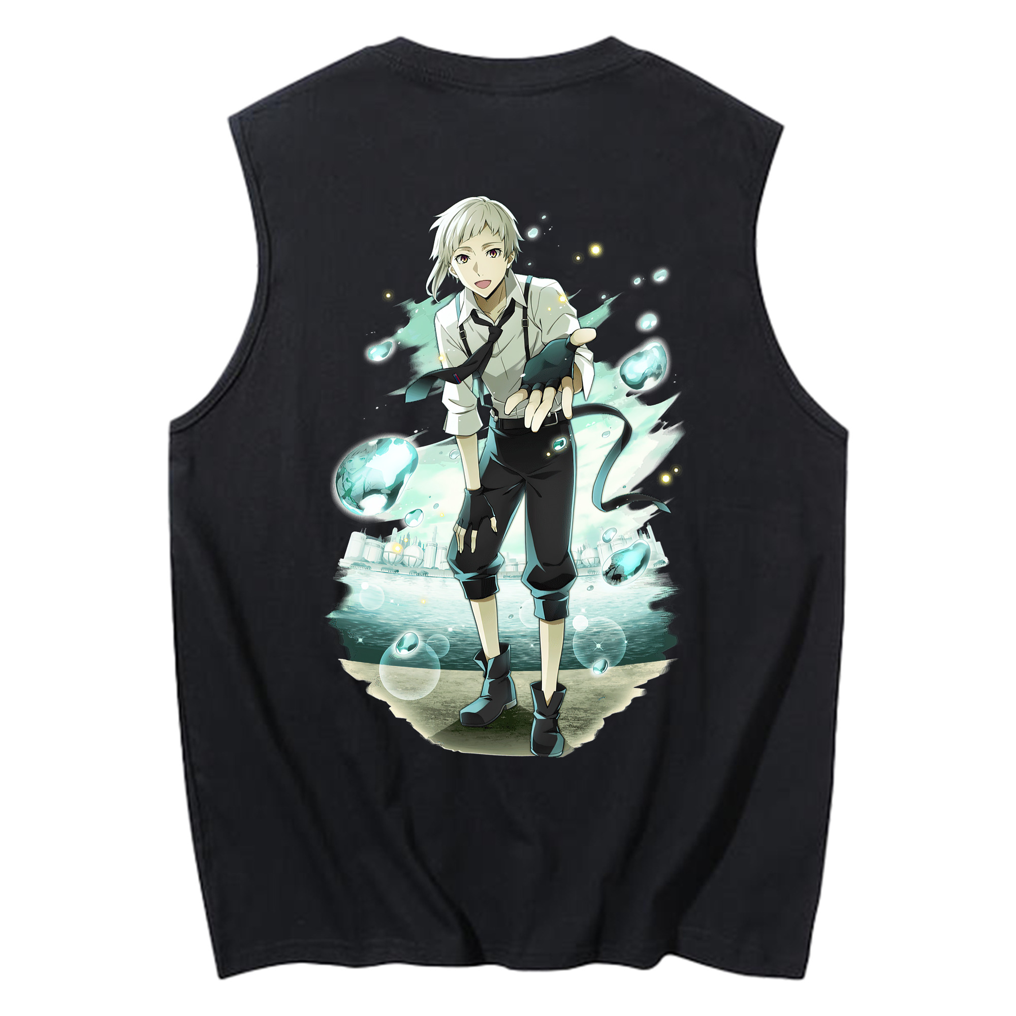 （画像用） 文豪ストレイドッグス Bungo Stray Dogs コットン100％タンクトップ（背面プリント）