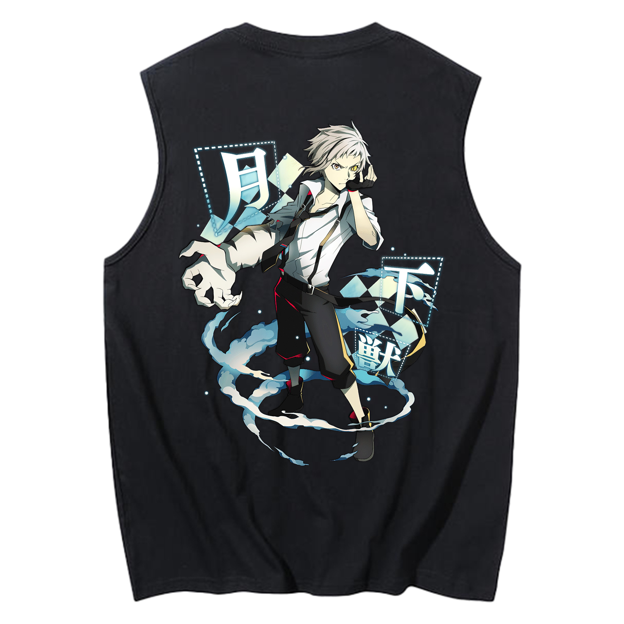 （画像用） 文豪ストレイドッグス Bungo Stray Dogs コットン100％タンクトップ（背面プリント）